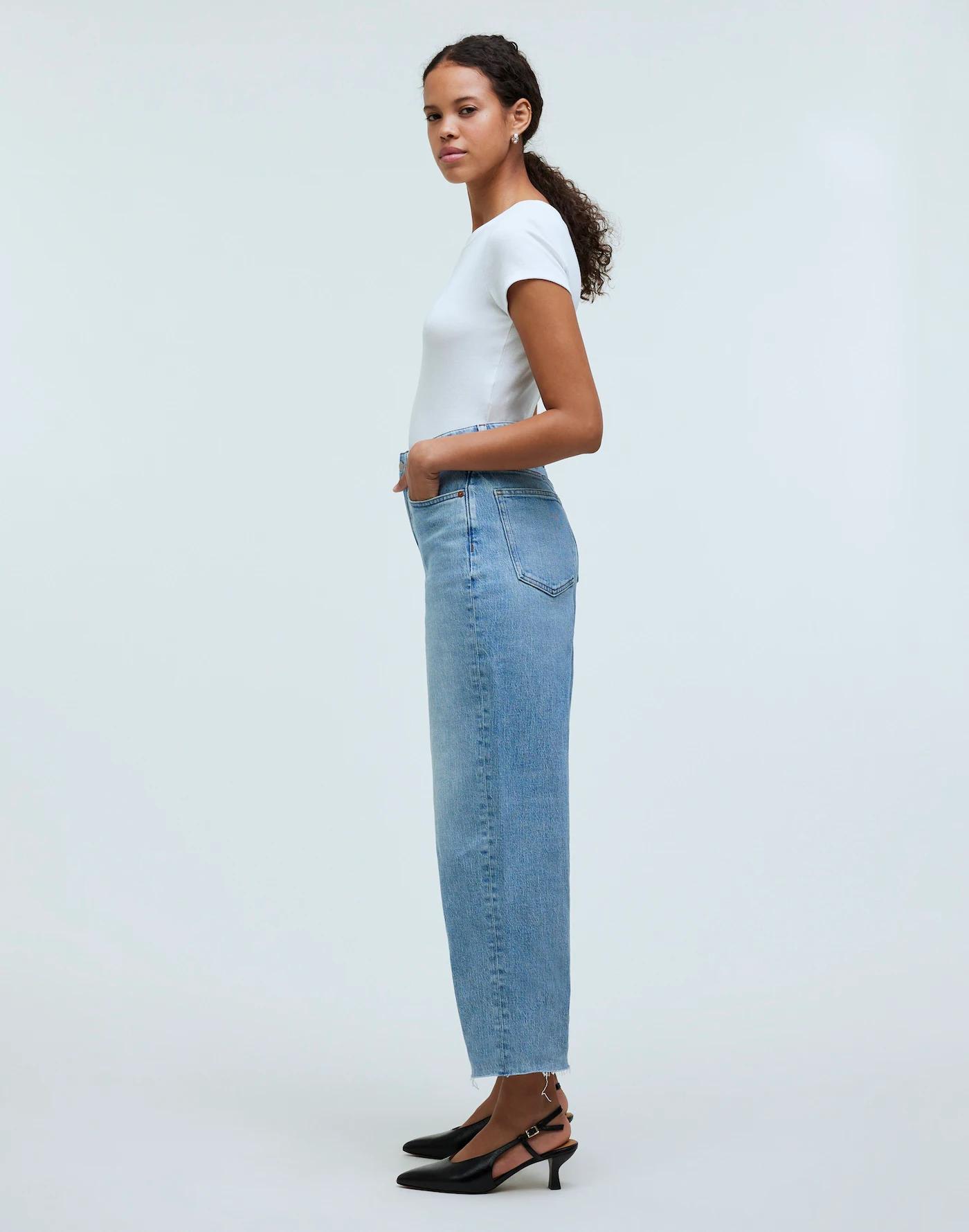 The Curvy Perfect Vintage Wide-Leg Crop Jean Product Image