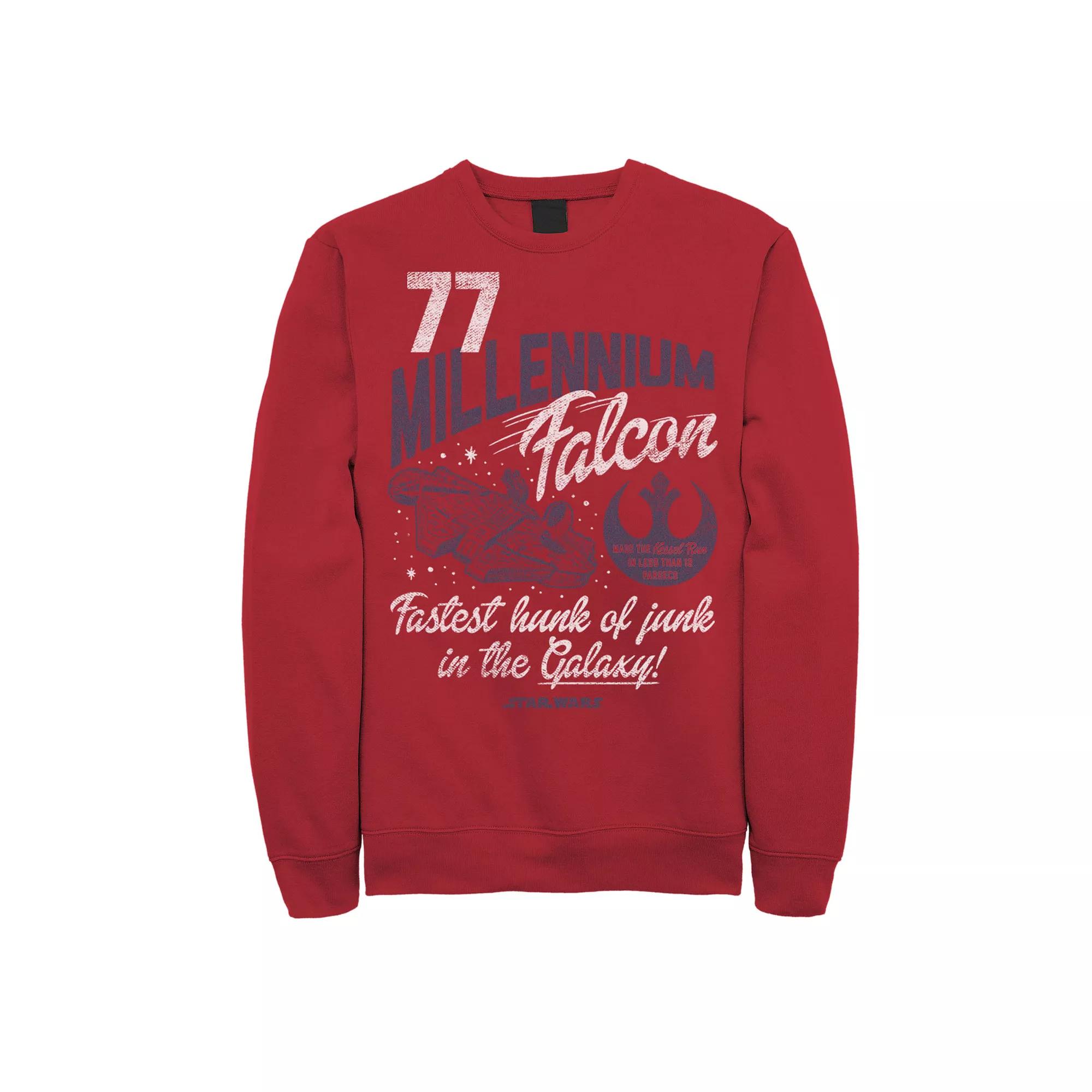 Men's Star Wars Millennium Falcon Vintage Fleece Tee,  Product Image