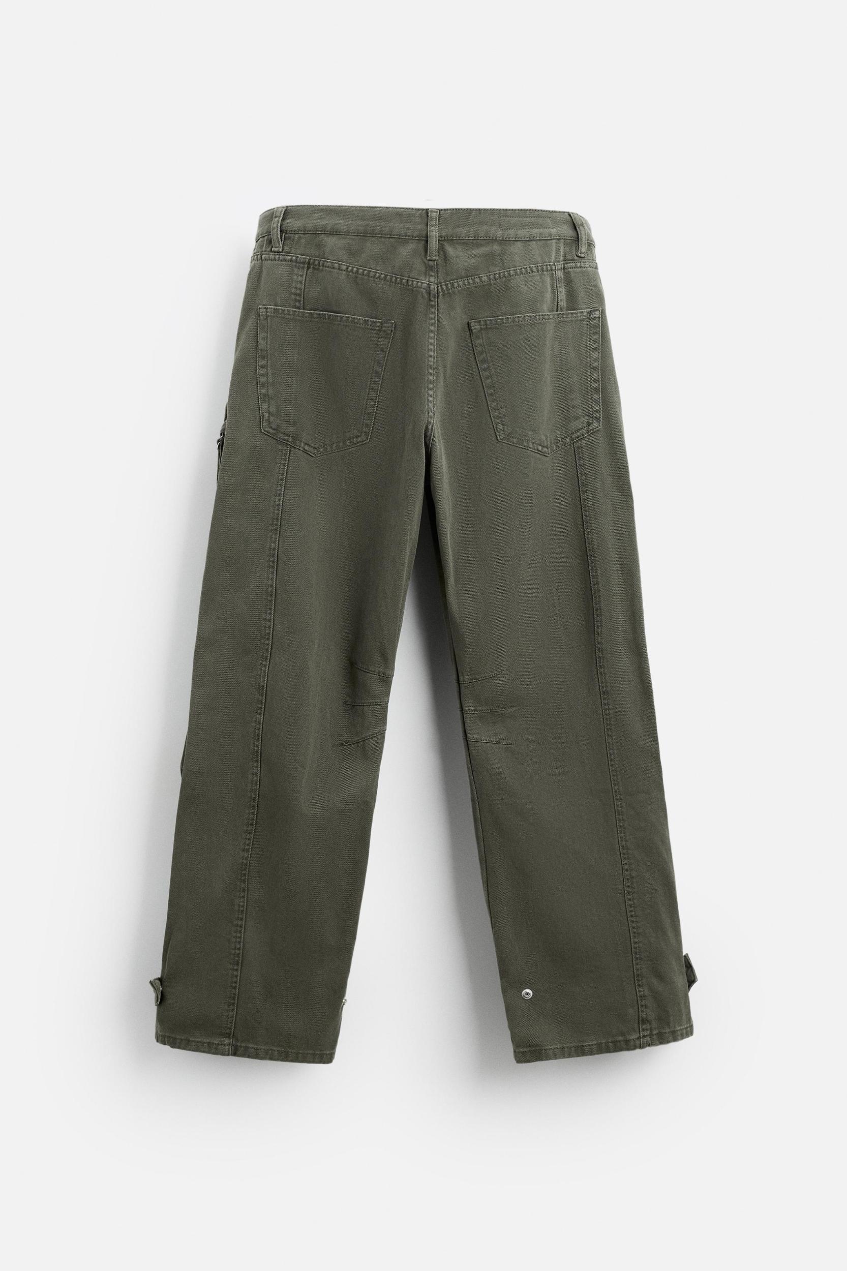 POCKET DENIM CARGO PANTS Product Image