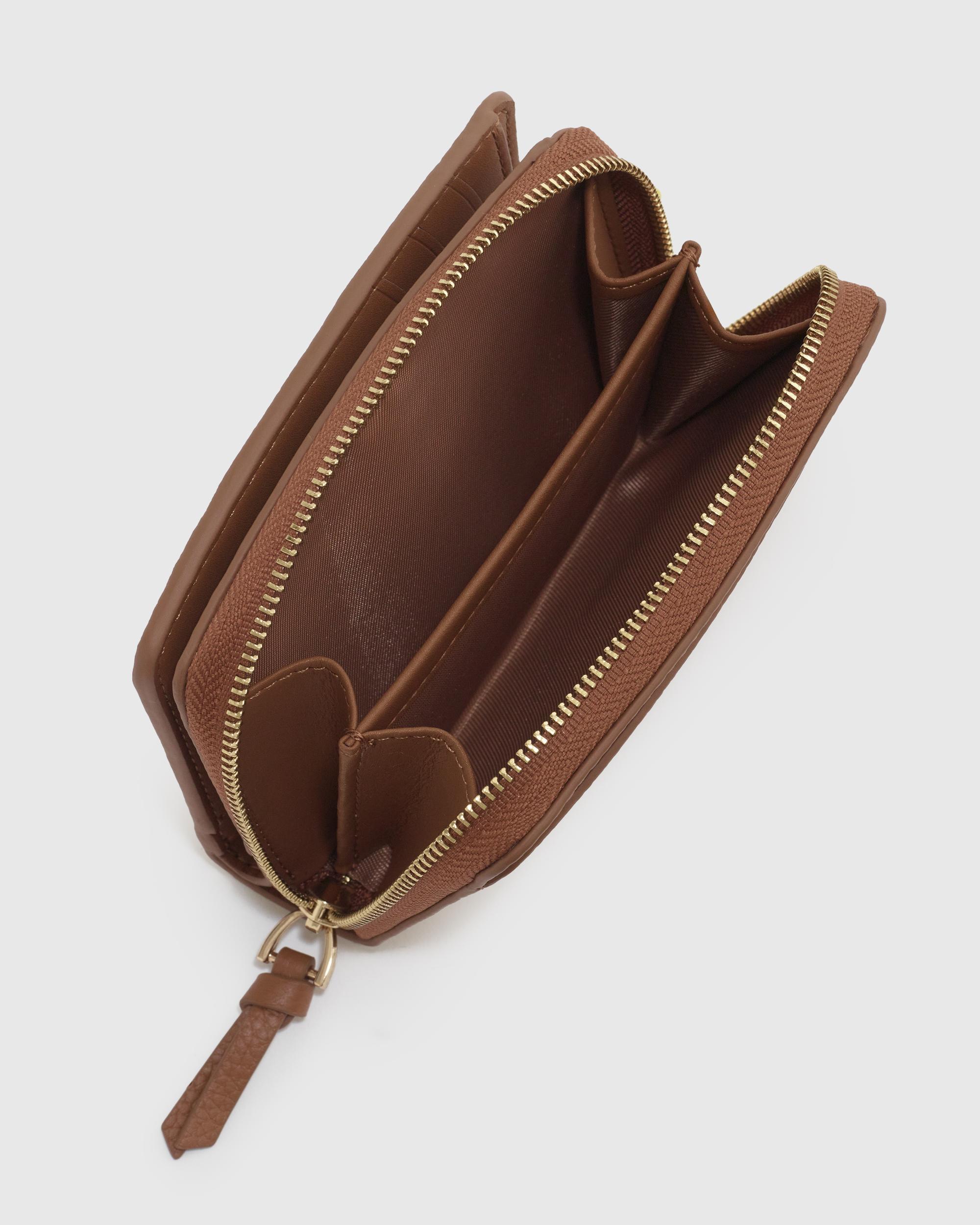 Quince | Women's Italian Pebbled Leather Compact Wallet Italian Leather Product Image