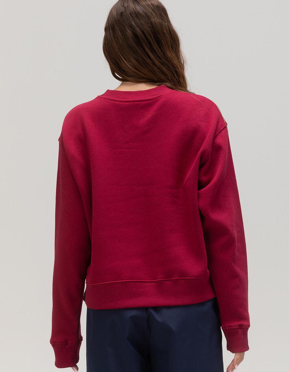 THE NORTH FACE Evolution Womens Crewneck Sweatshirt - CRIMSON Product Image