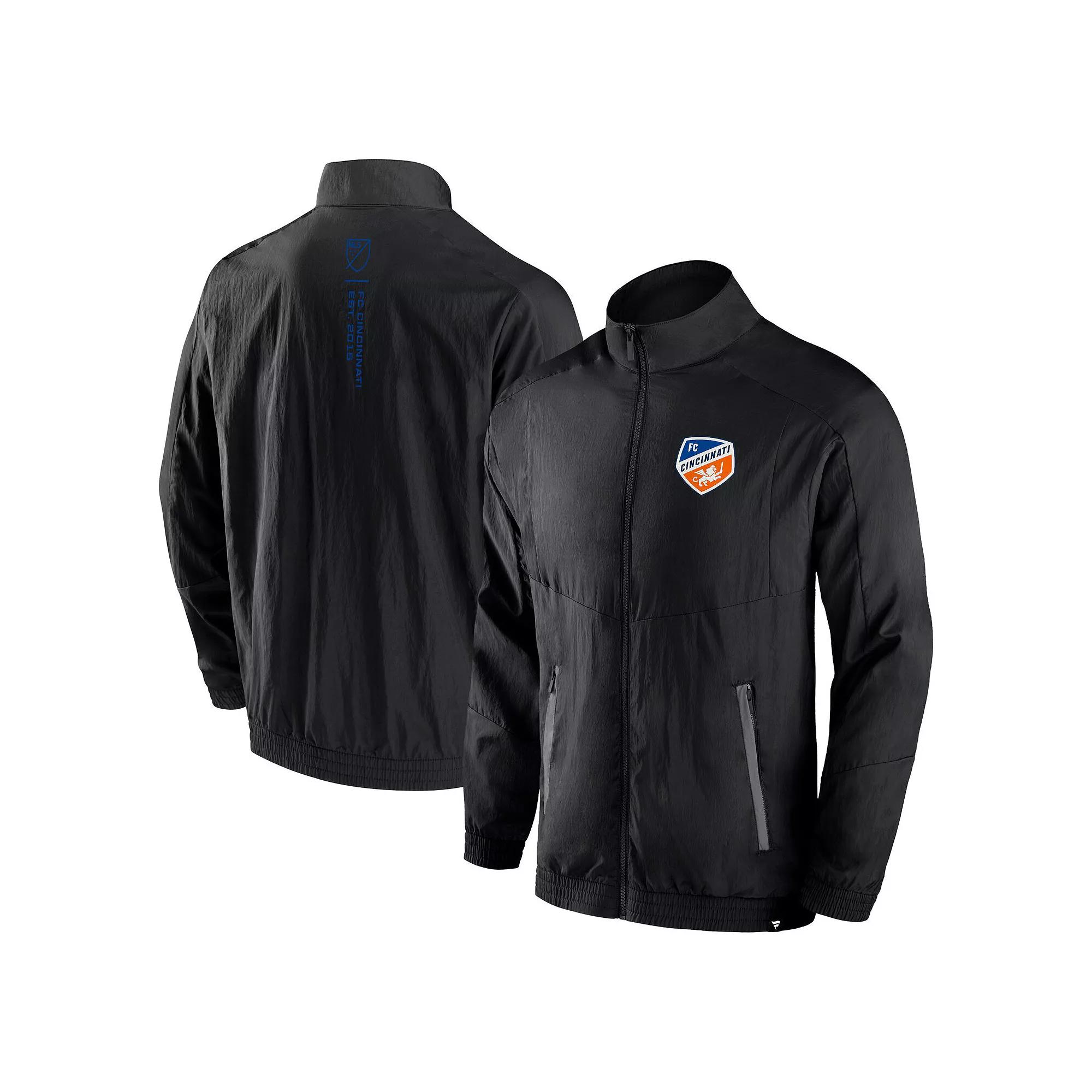 Men's Fanatics Black Philadelphia Union Header Raglan Full-Zip Jacket,  Product Image