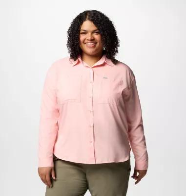 Columbia Women's Silver Ridge Utility Long Sleeve Shirt - Plus Size- Product Image
