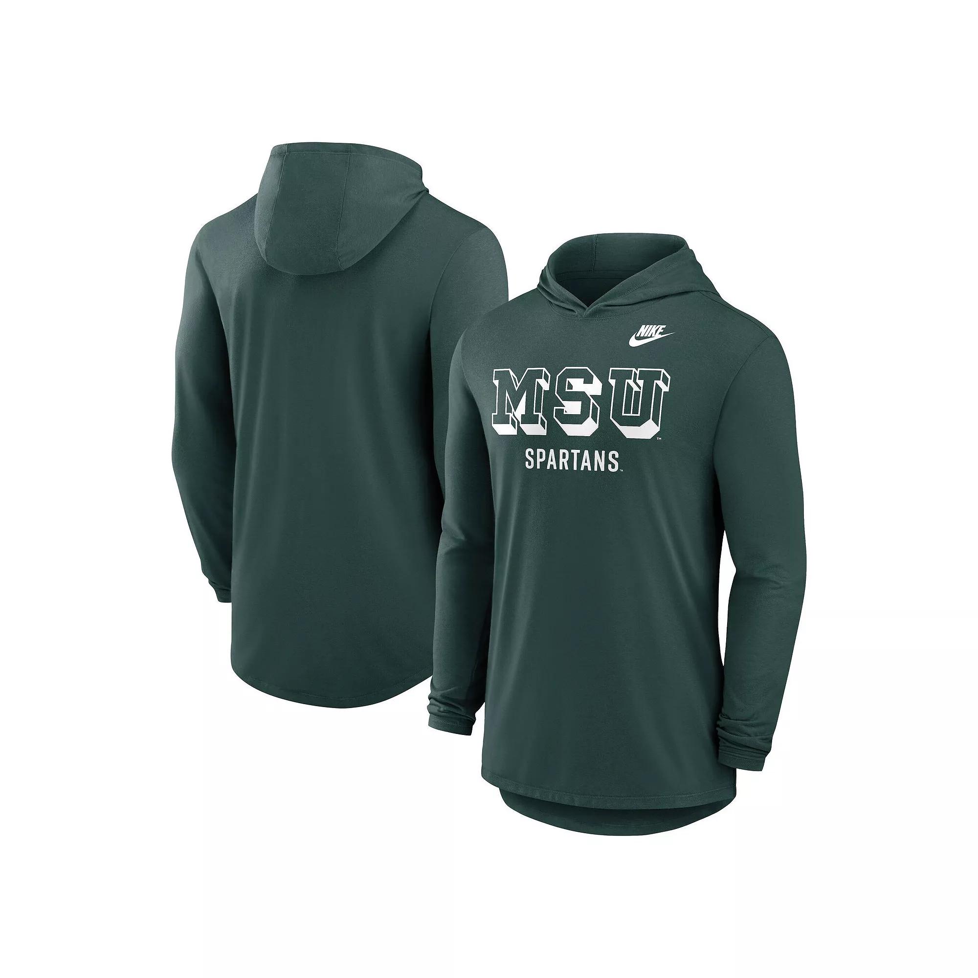 Men's Nike Black Georgia Bulldogs Lightweight Performance Long Sleeve Hoodie T-Shirt,  Product Image