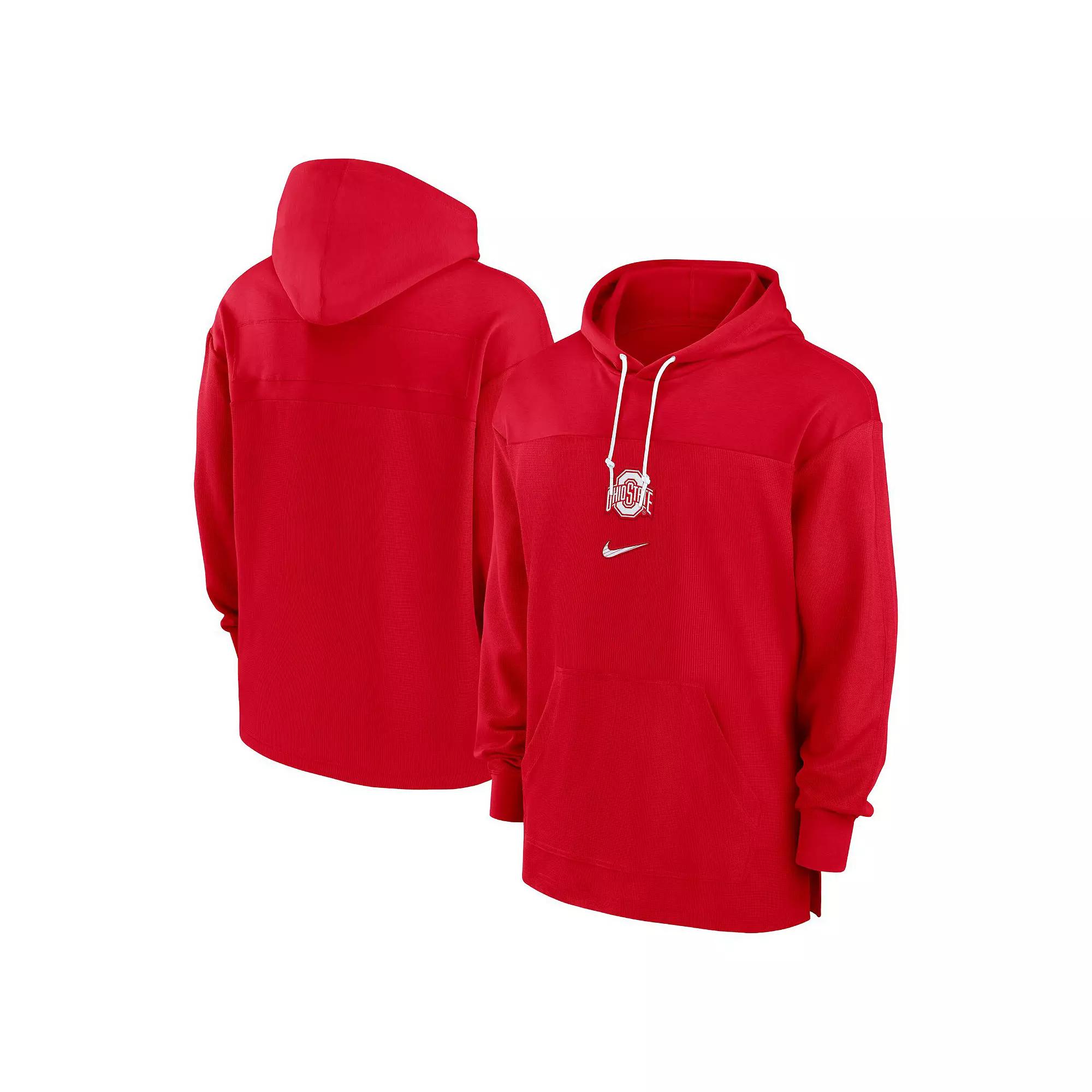 Mens Michigan Wolverines Sideline Jersey Jordan Dri-FIT College Pullover Hoodie | 02FICNAMMWN-X7R Product Image