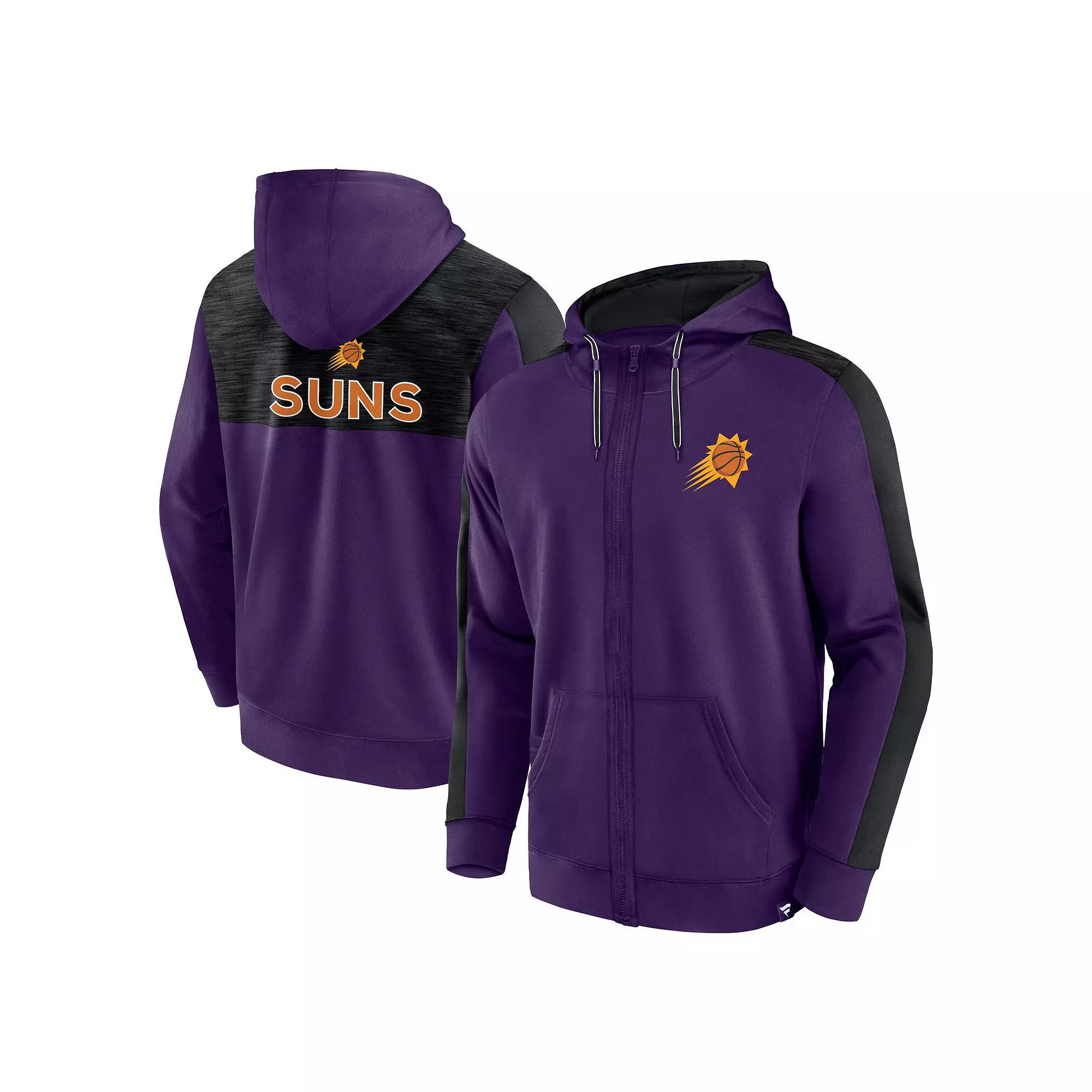 Men's Fanatics Branded Purple Phoenix Suns Rainbow Shot Full-Zip Hoodie,  Product Image
