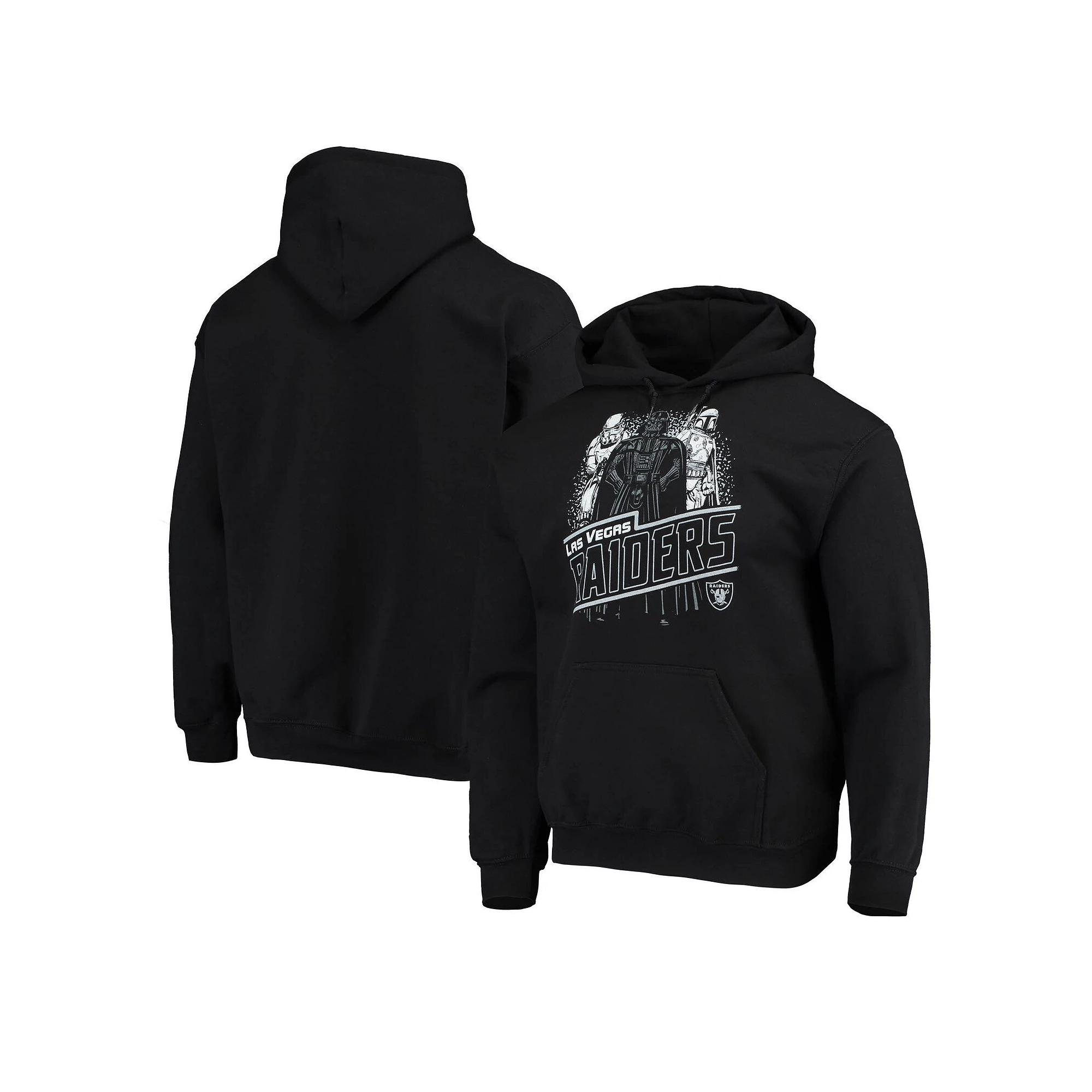 Men's Junk Food Black Las Vegas Raiders Star Wars Empire Pullover Hoodie,  Product Image
