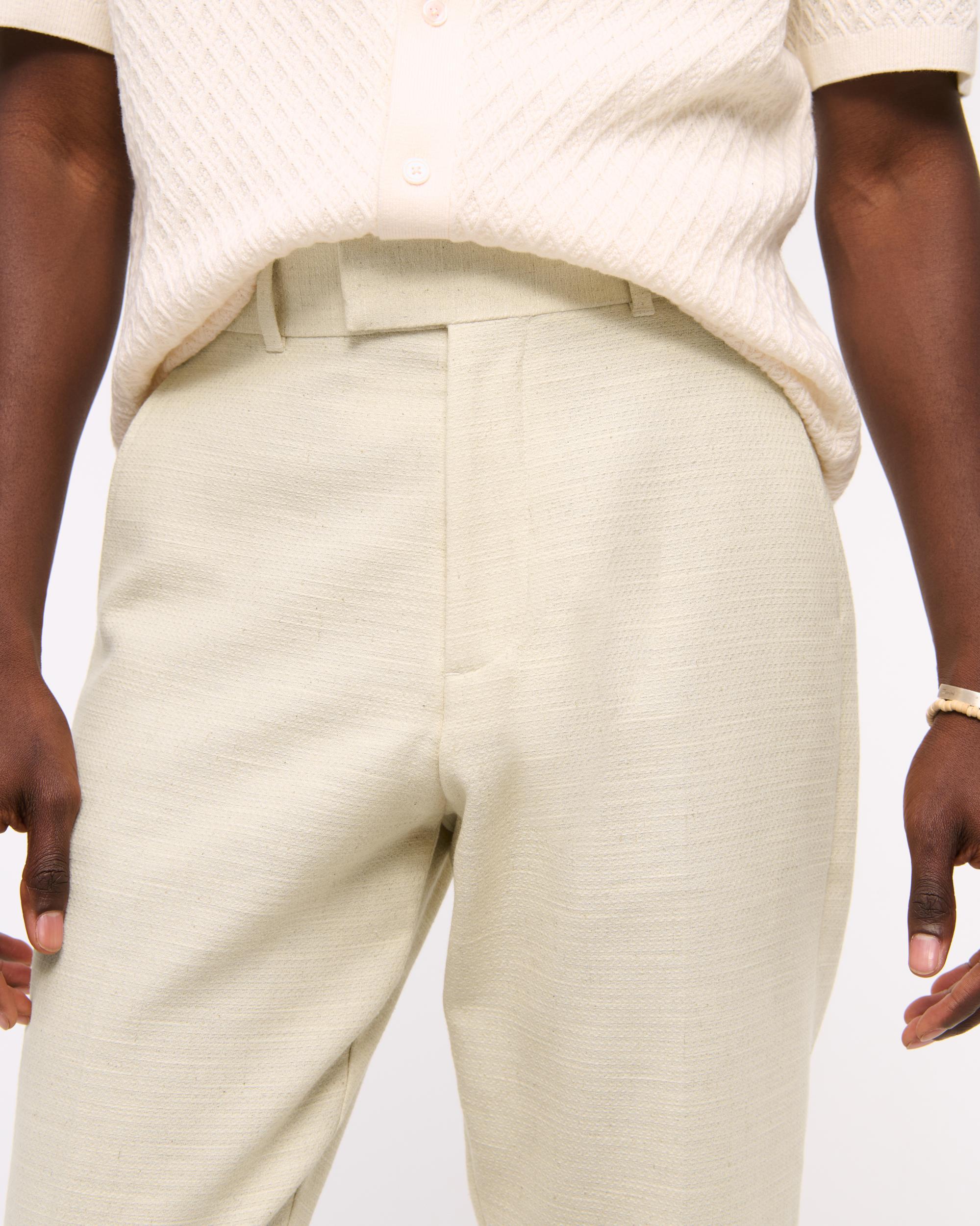 The A&F Collins Cotton-Texture Suit Pant Product Image