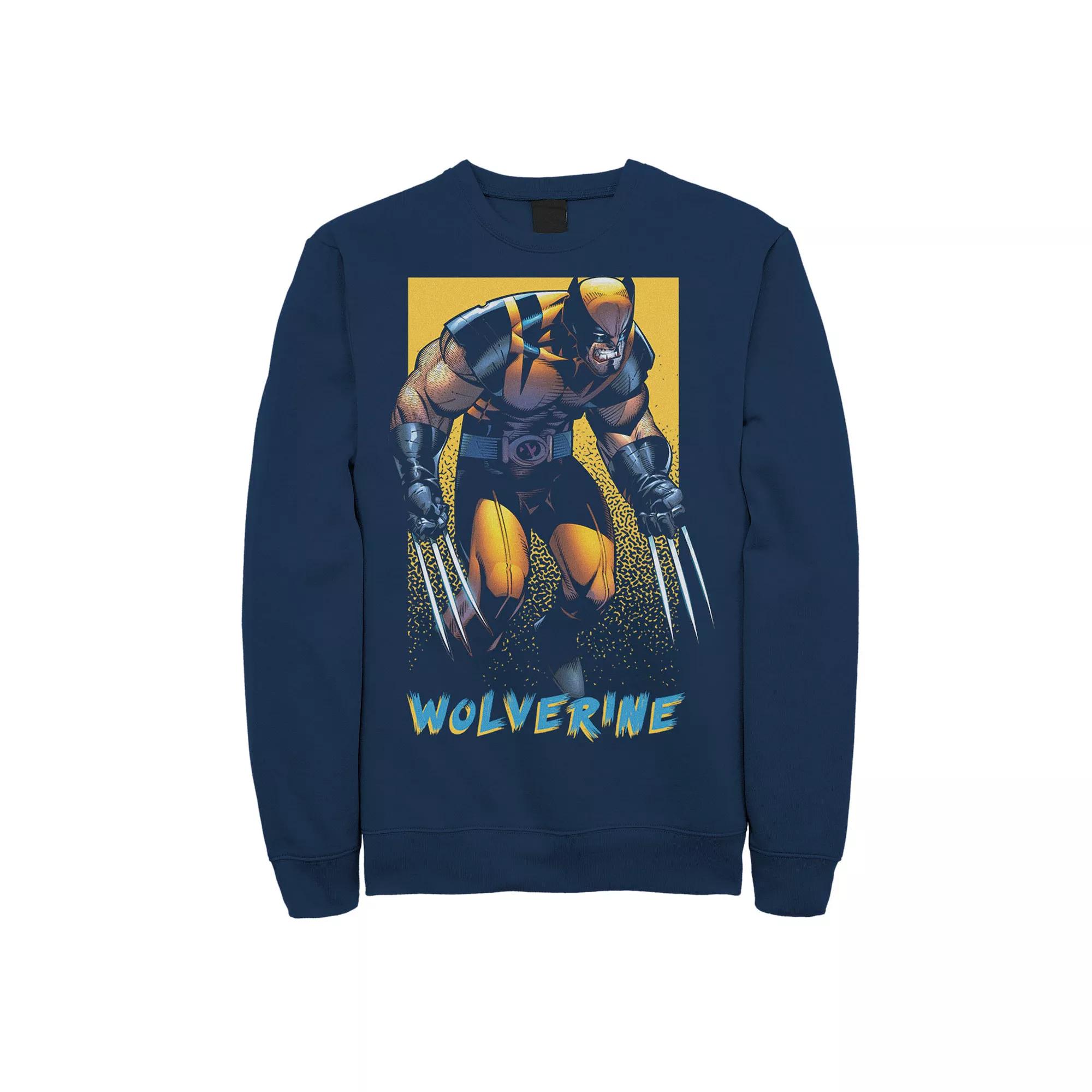 Men's Marvel X-Men Wolverine Classic Color Pop Sweatshirt,  Product Image
