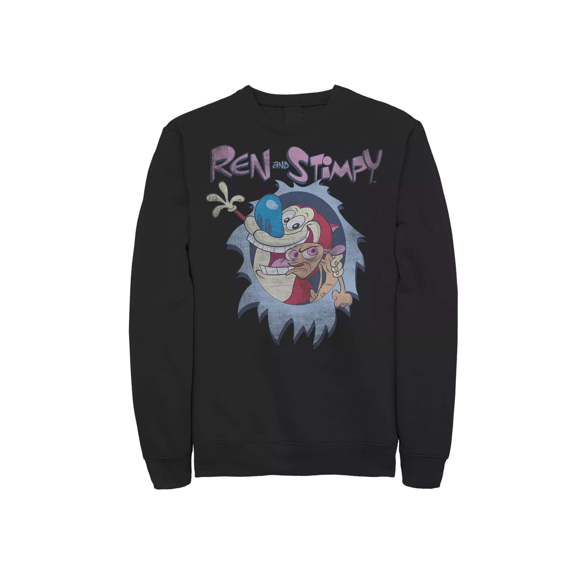 Men's Ren & Stimpy Burst Logo Fleece,  Product Image