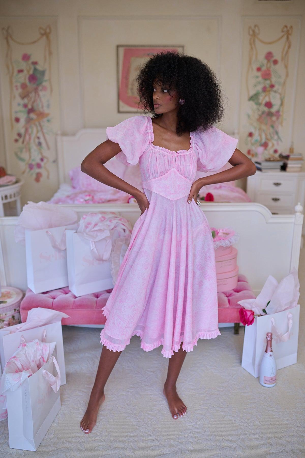 The Pink Porcelain Midi Nightie Product Image