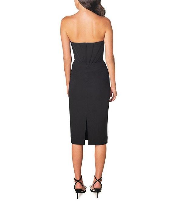 Dress the Population Cosette Sleeveless Corset Midi Dress Product Image