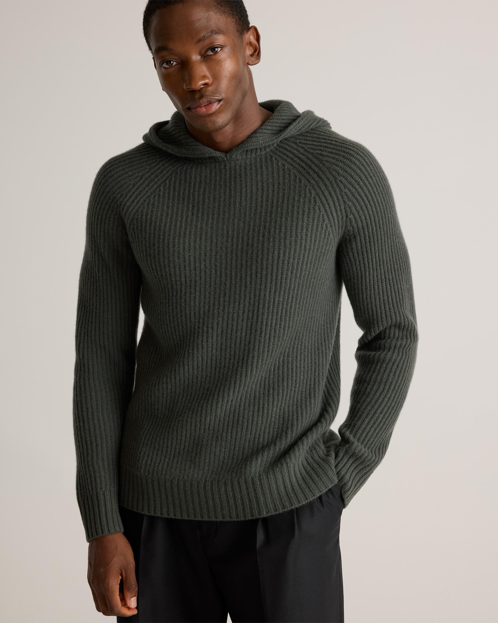 Quince | Men's Mongolian Cashmere Fisherman Pullover Hoodie Product Image