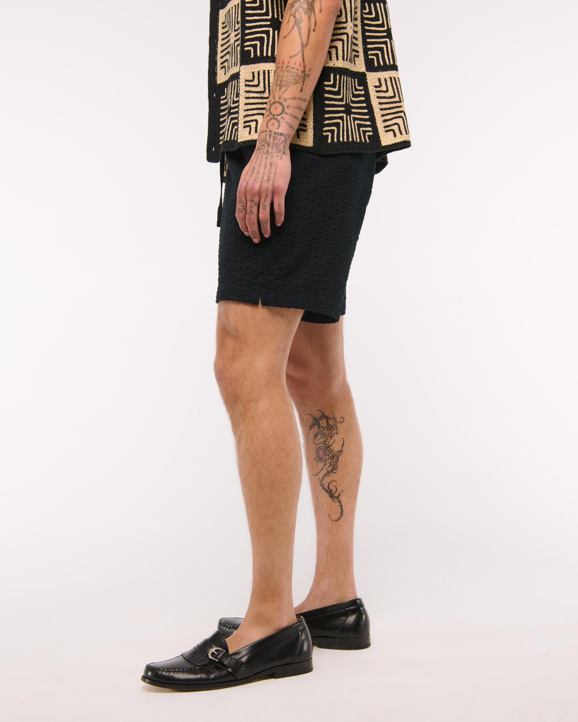 Textured Pull-On Short Product Image