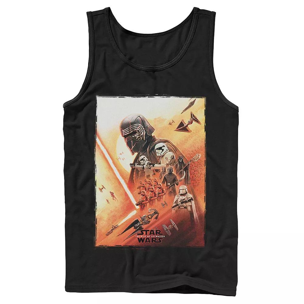 Men's Star Wars The Rise of Skywalker Kylo Poster Tank Top, Size: XL, Black Product Image