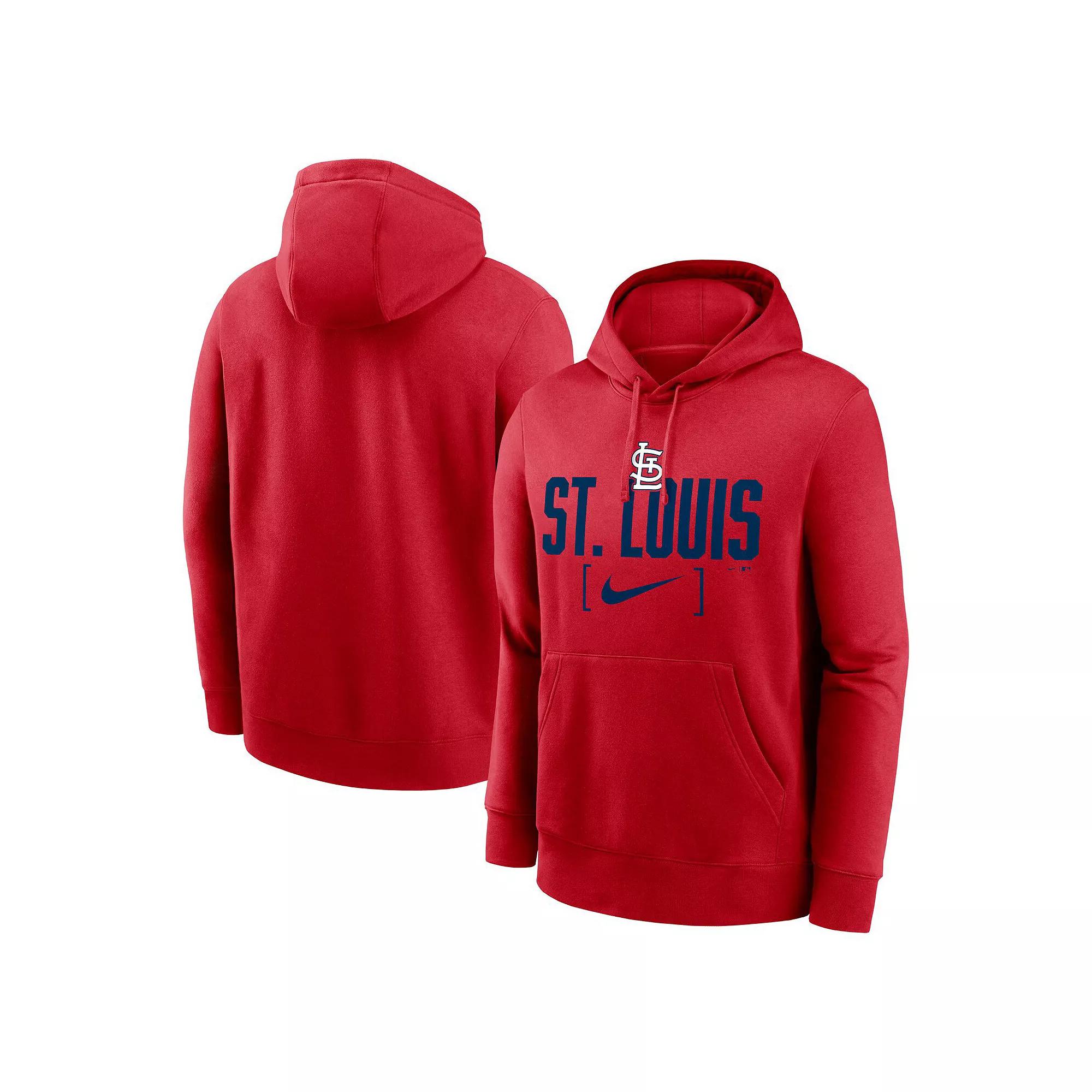 Men's Nike Red St. Louis Cardinals Club Slack Pullover Hoodie,  Product Image