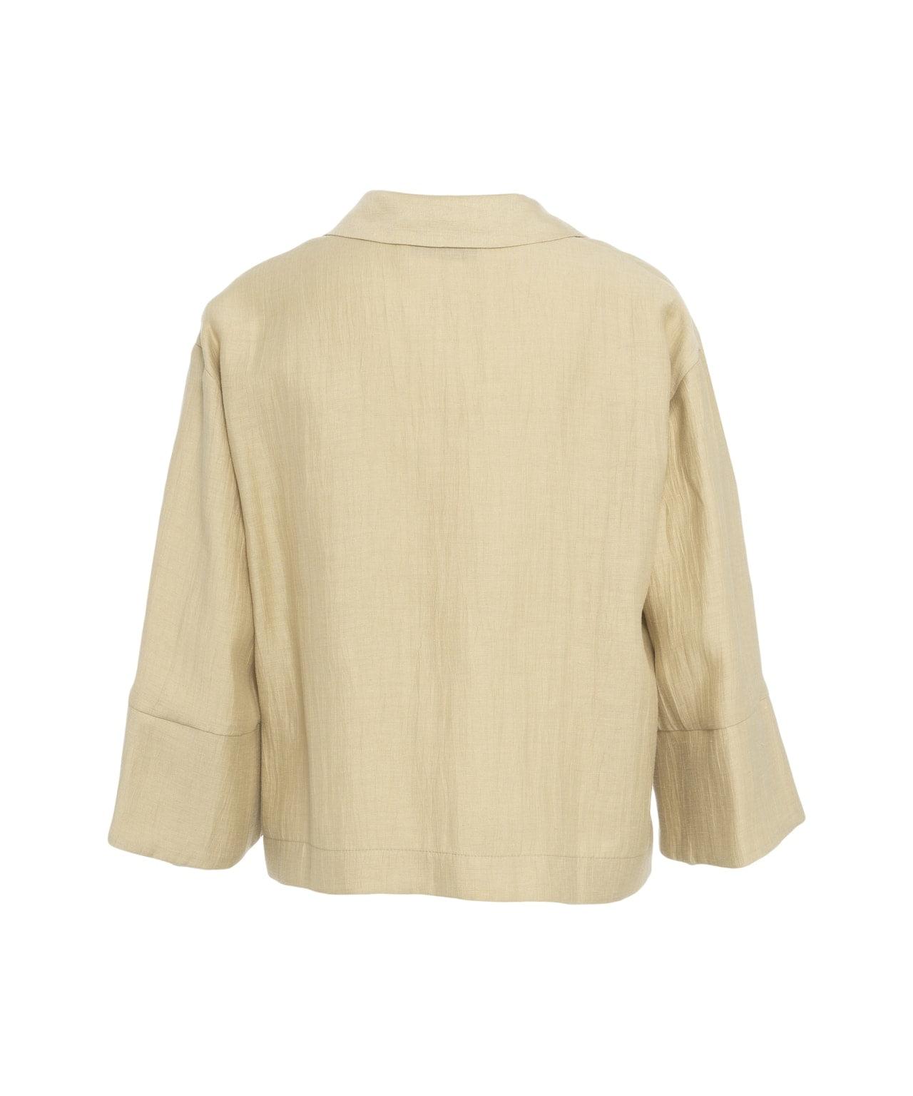 Polo collar blouse Product Image