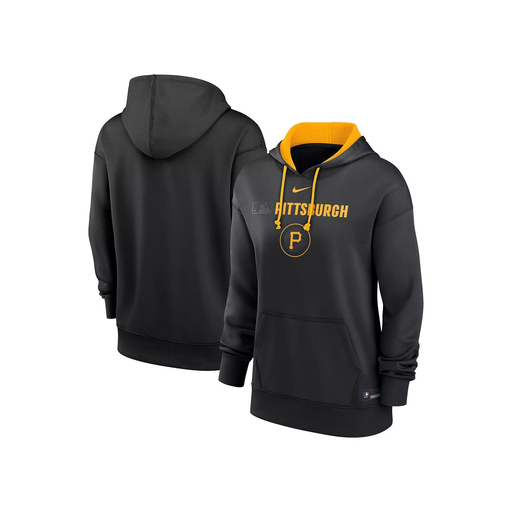 Women's Nike Black Pittsburgh Pirates City Connect Authentic Collection Therma Hoodie,  Product Image