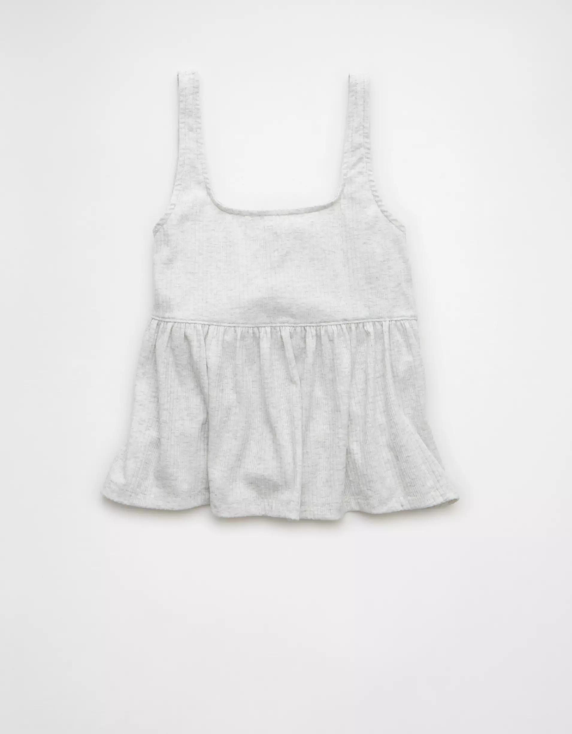 AE Tie Front Flyaway Babydoll Tank Top Product Image