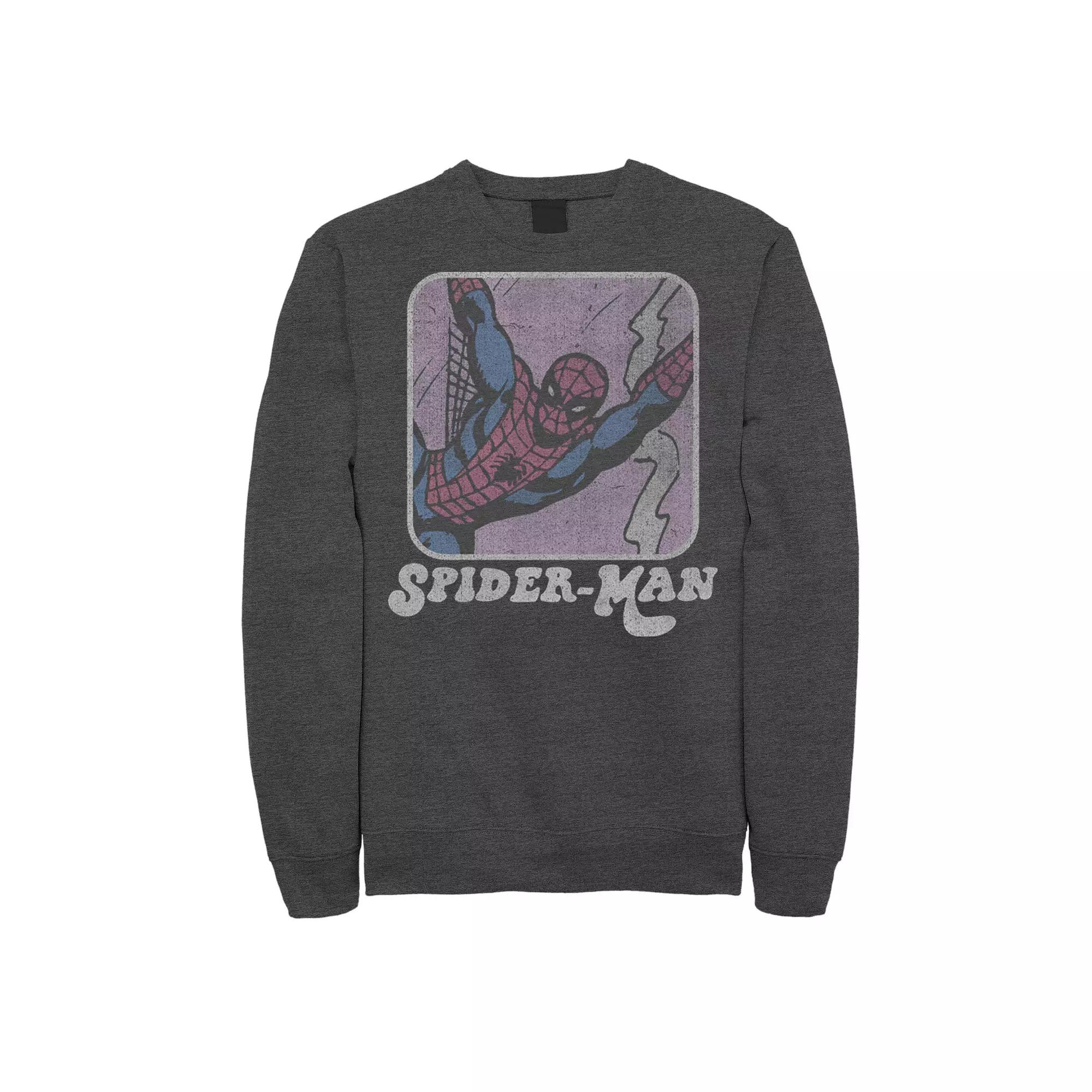 Men's Marvel Spider-Man Retro Style Portrait Sweatshirt, Boy's,  Product Image