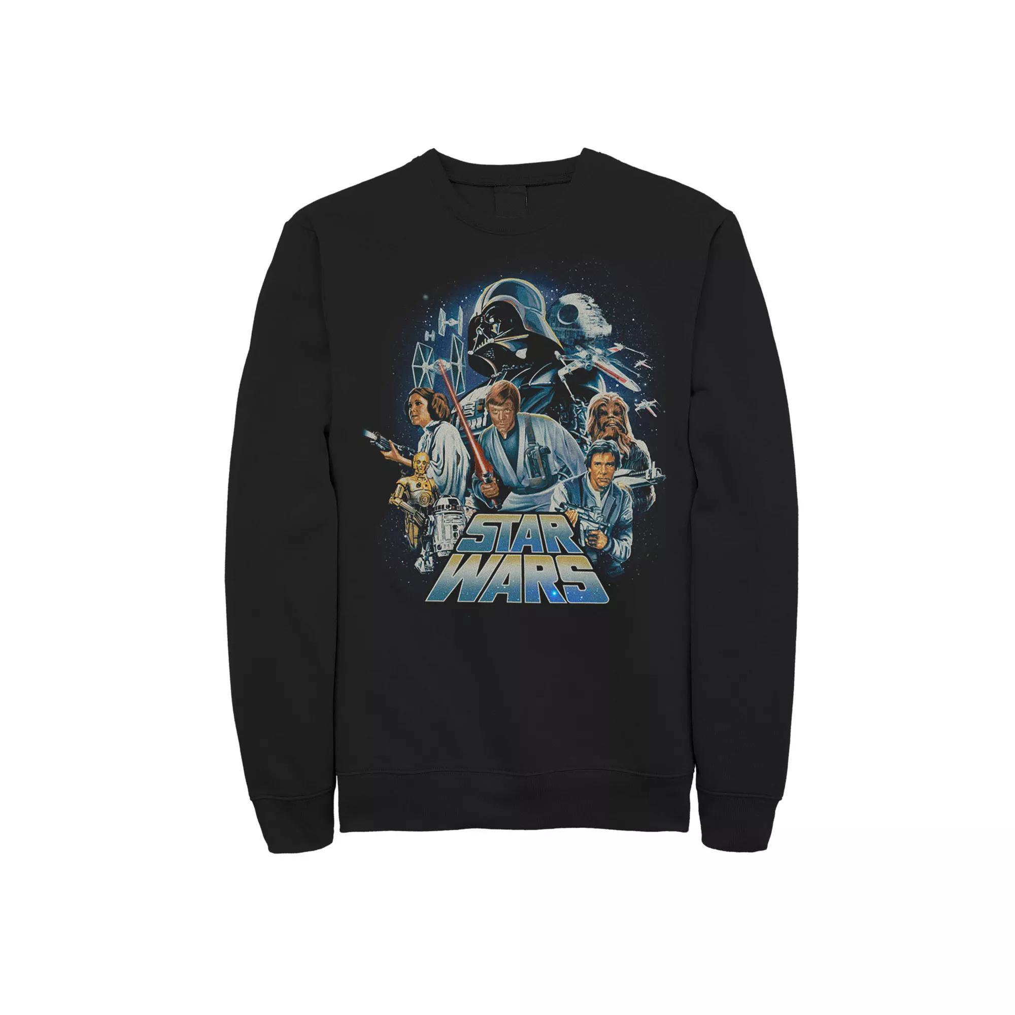 Big & Tall Star Wars Classics A New Hope Poster Sweatshirt, Men's,  Product Image