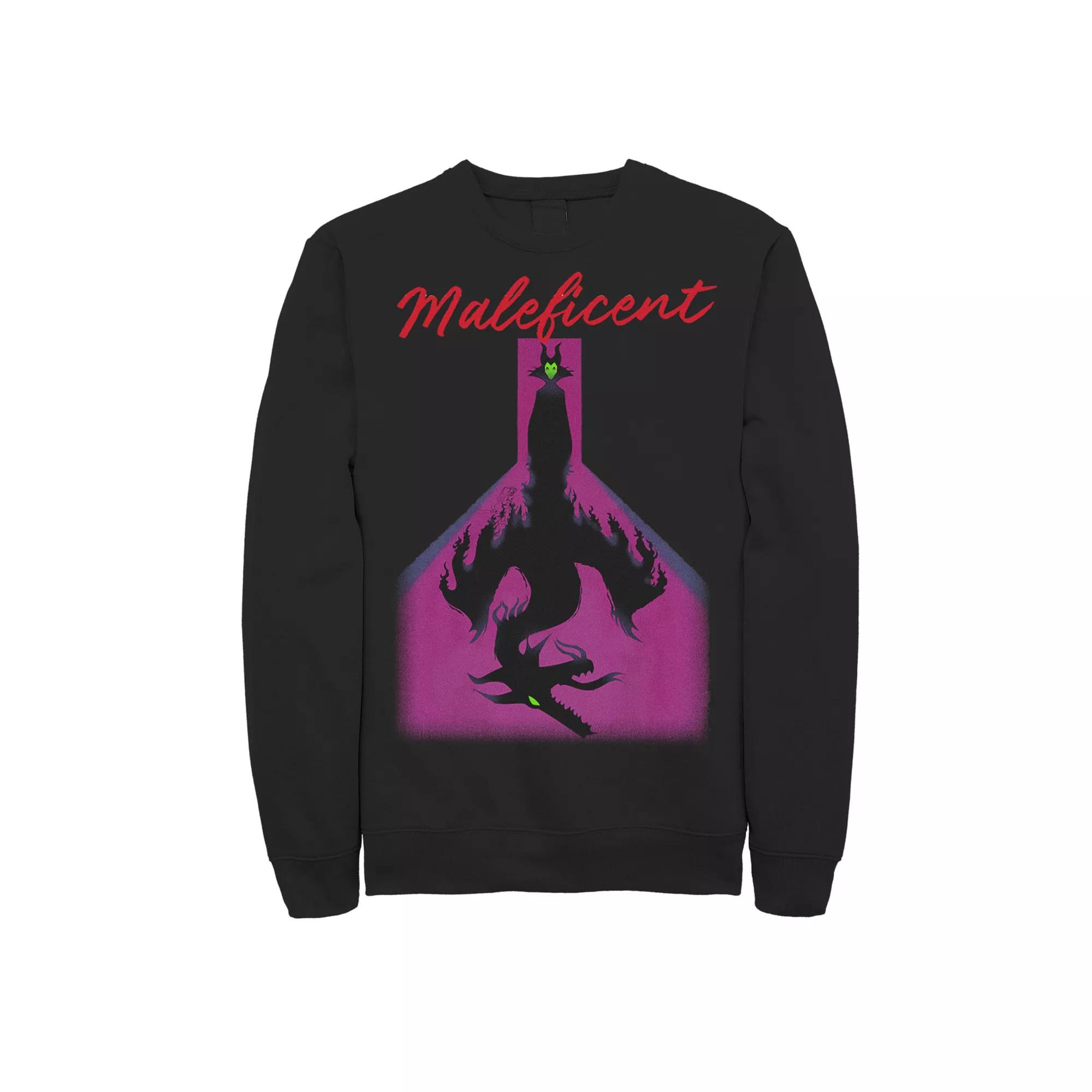 Disney's Maleficent Men's Dragon Shadow Portrait Sweatshirt,  Product Image