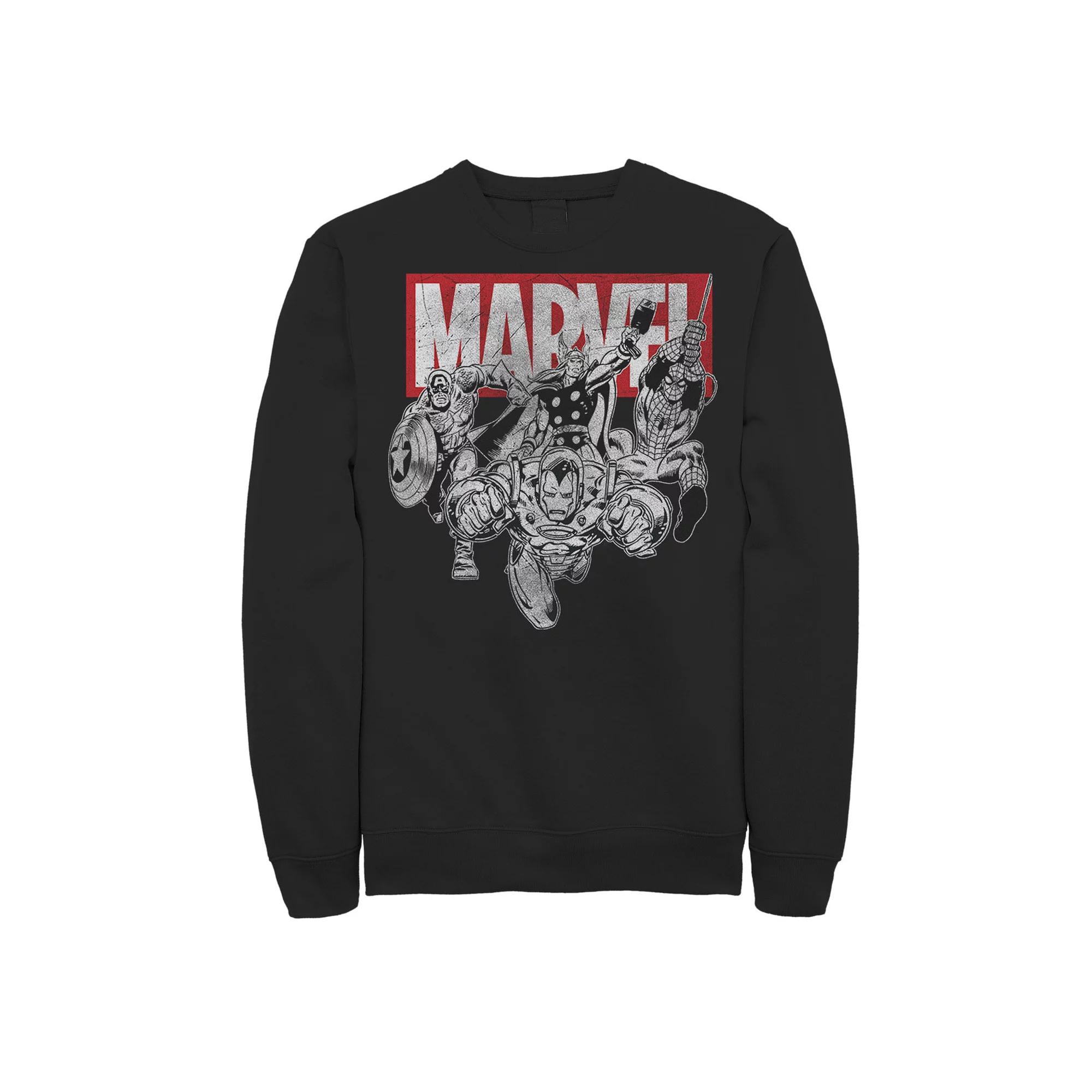 Men's Marvel Iron Man Vintage Comic Sweatshirt,  Product Image