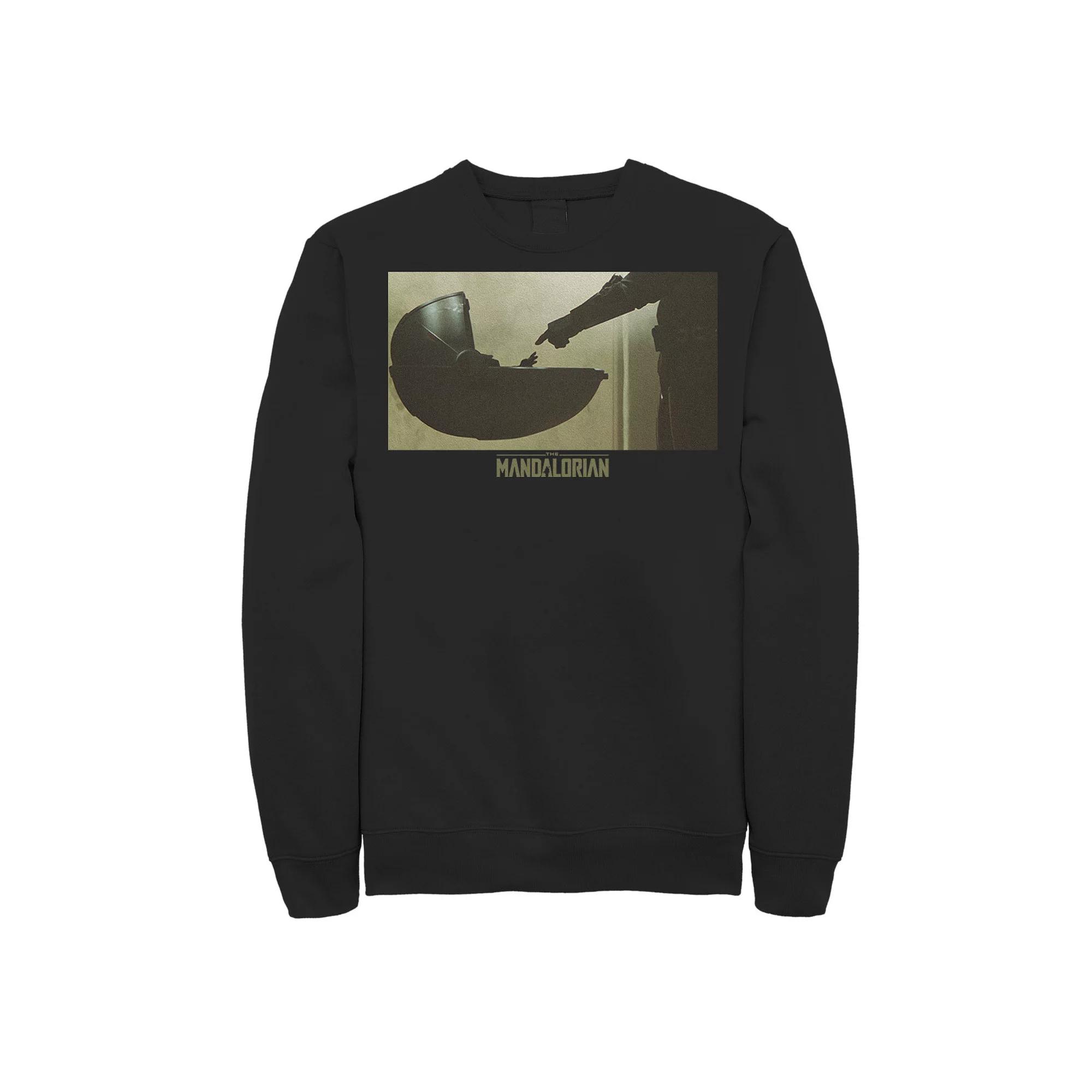 Men's Star Wars The Mandalorian The Child Bassinet Panel Logo Sweatshirt,  Product Image