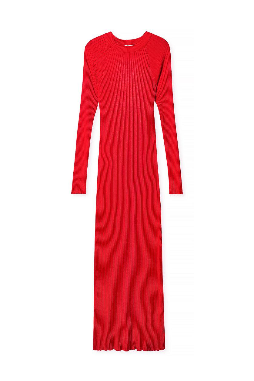 Knitted Ribbed Maxi Dress Product Image