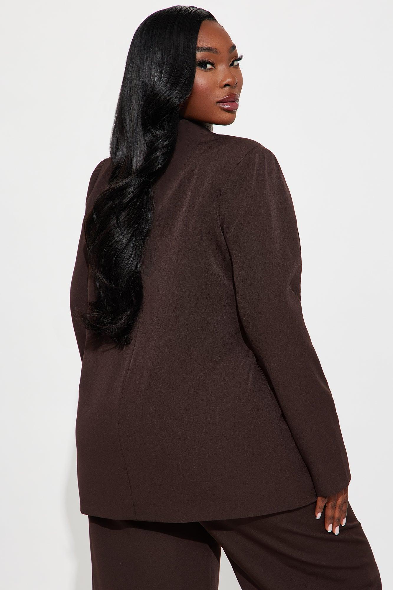 High Investment Blazer - Chocolate Female Product Image