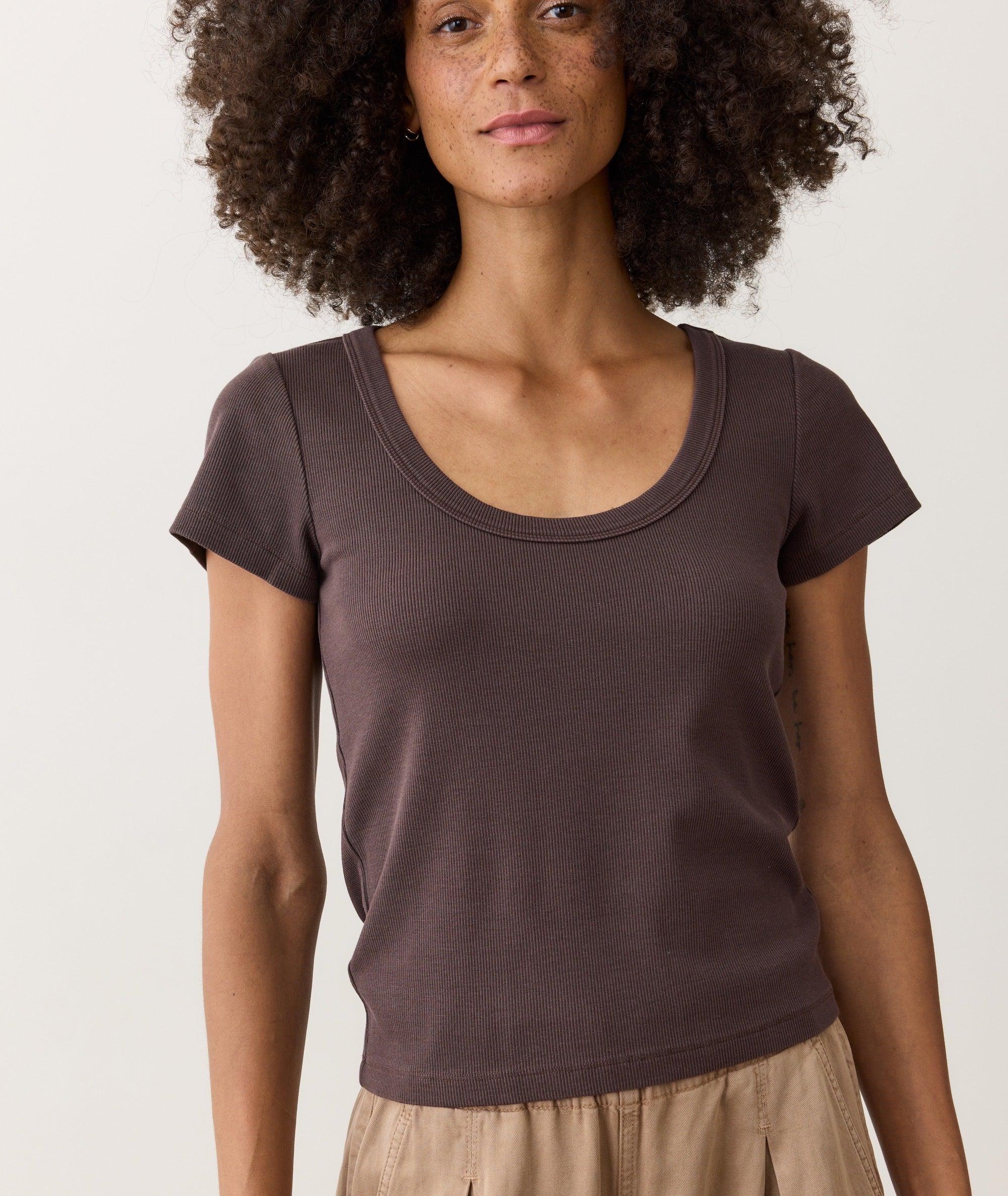 Lexi Rib Sun-In Scoop Tee Product Image
