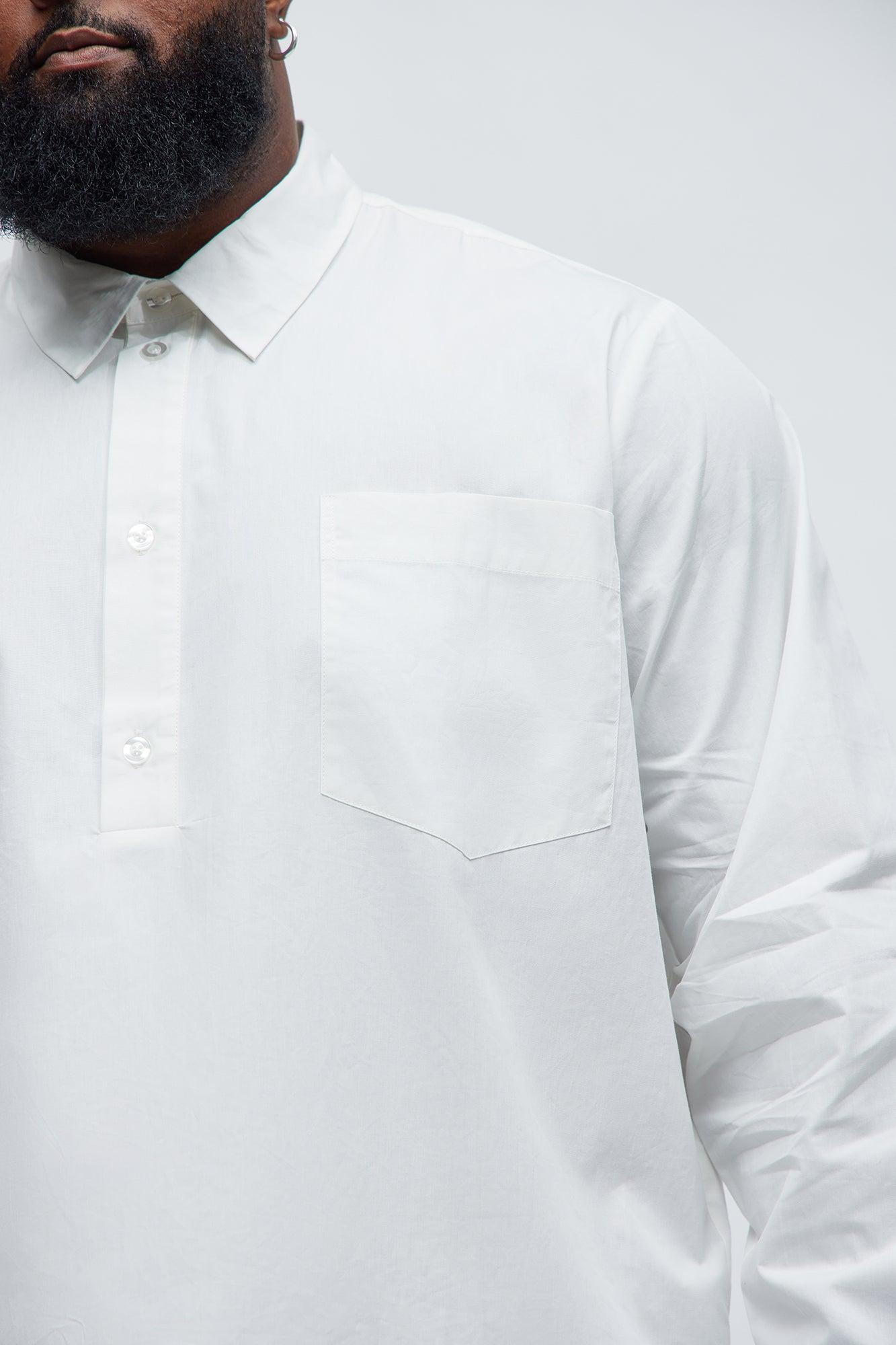 Quick Popover Shirt - White Product Image