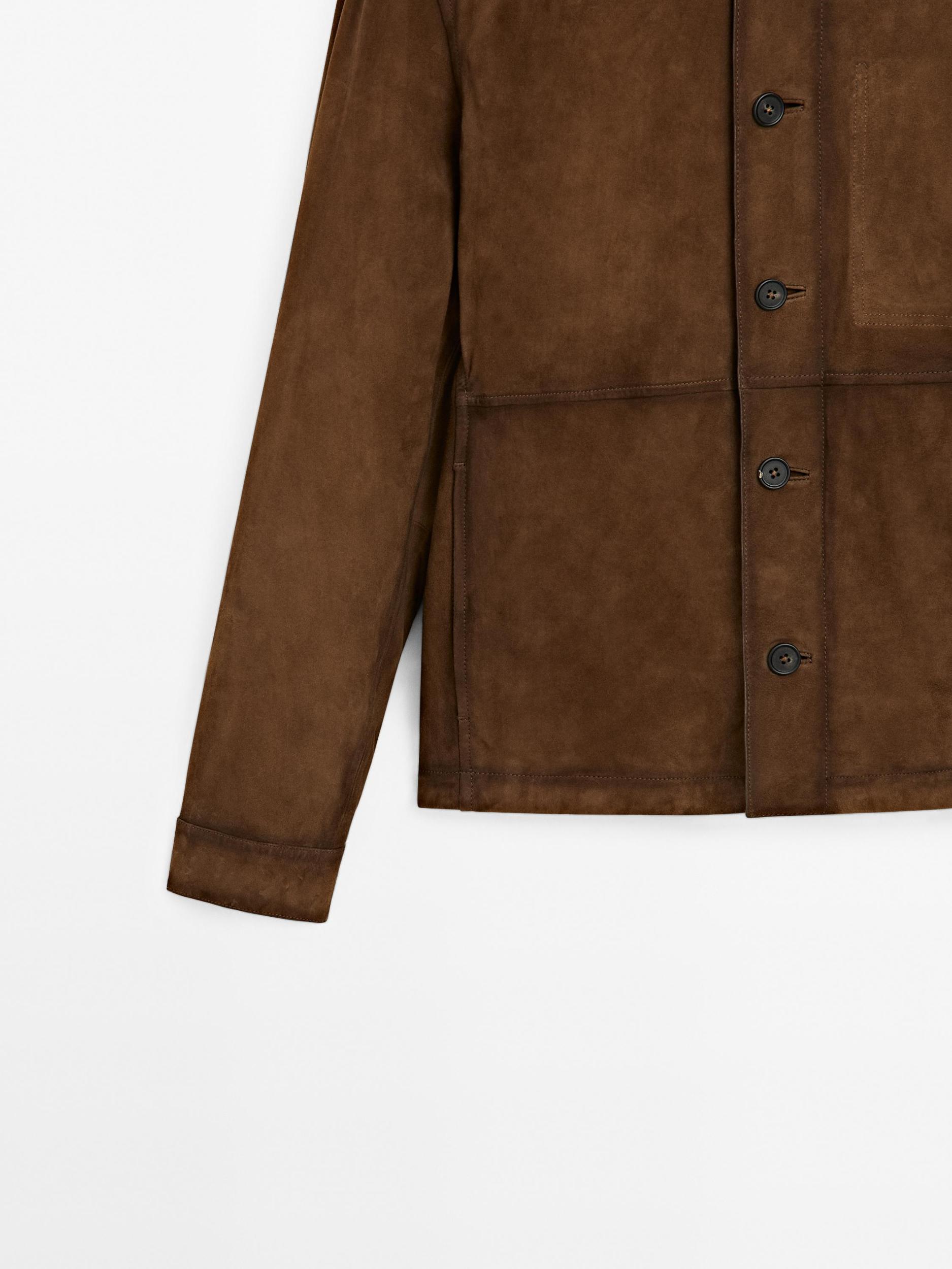 Suede leather jacket Product Image