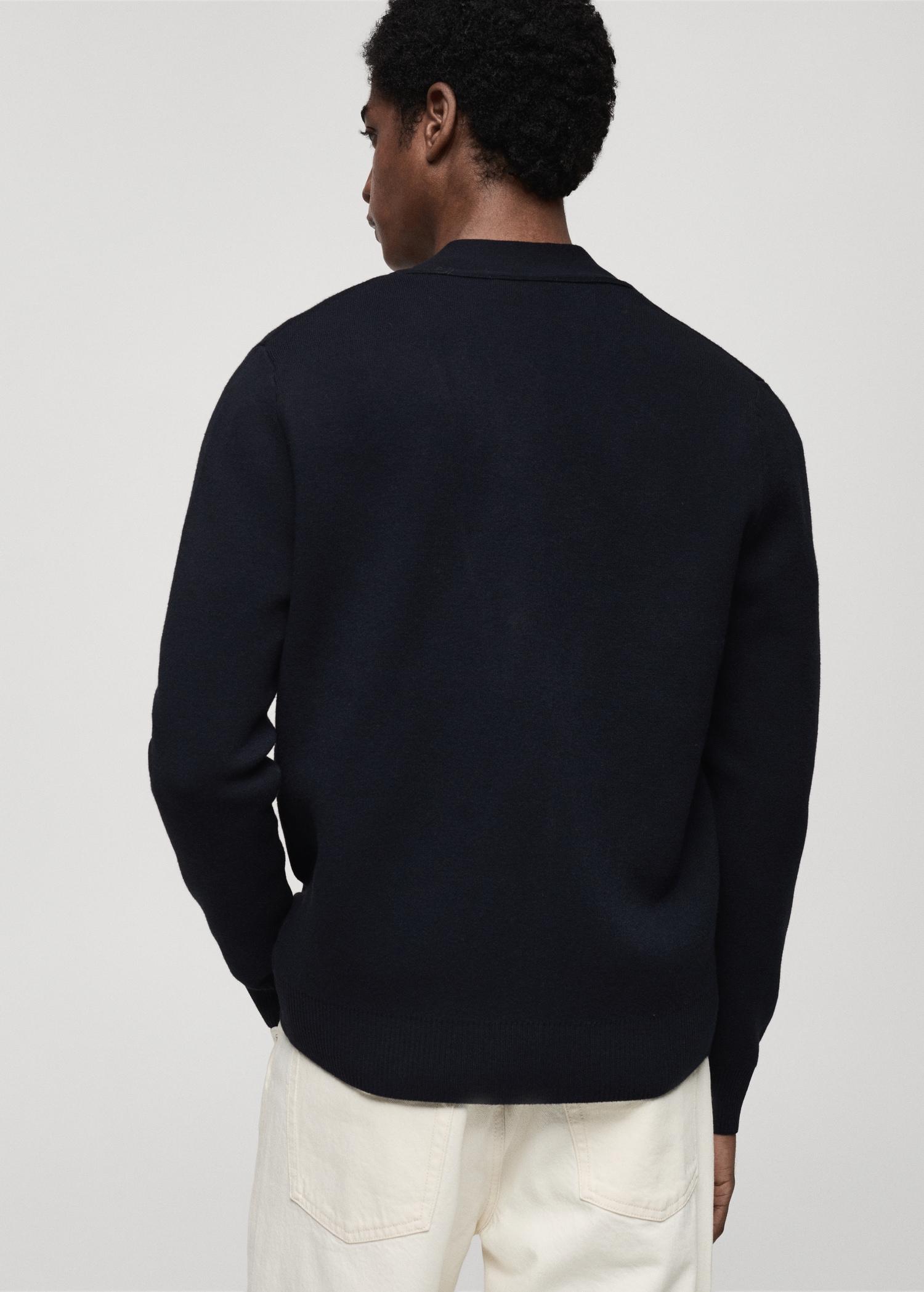 Knitted button cardigan - Men | MANGO USA Product Image