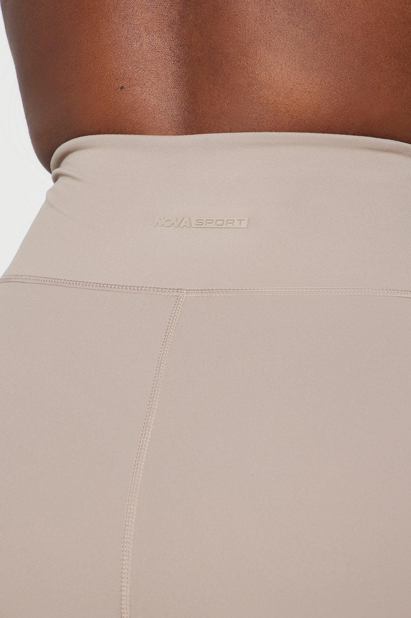 Flexibility Super Soft Capri Active Legging - Taupe Product Image