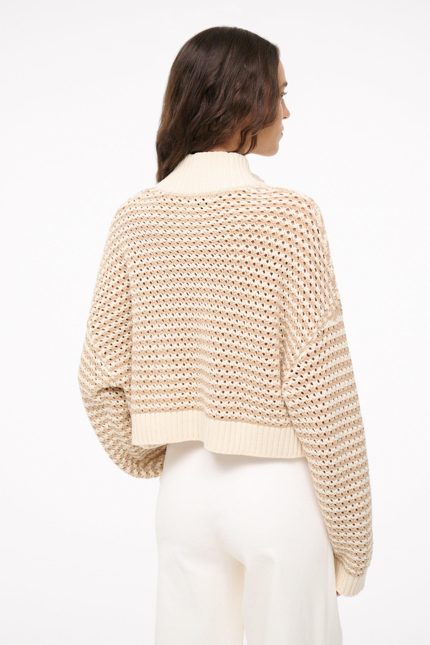 CROPPED HAMPTON SWEATER | BREEZE CREME Product Image