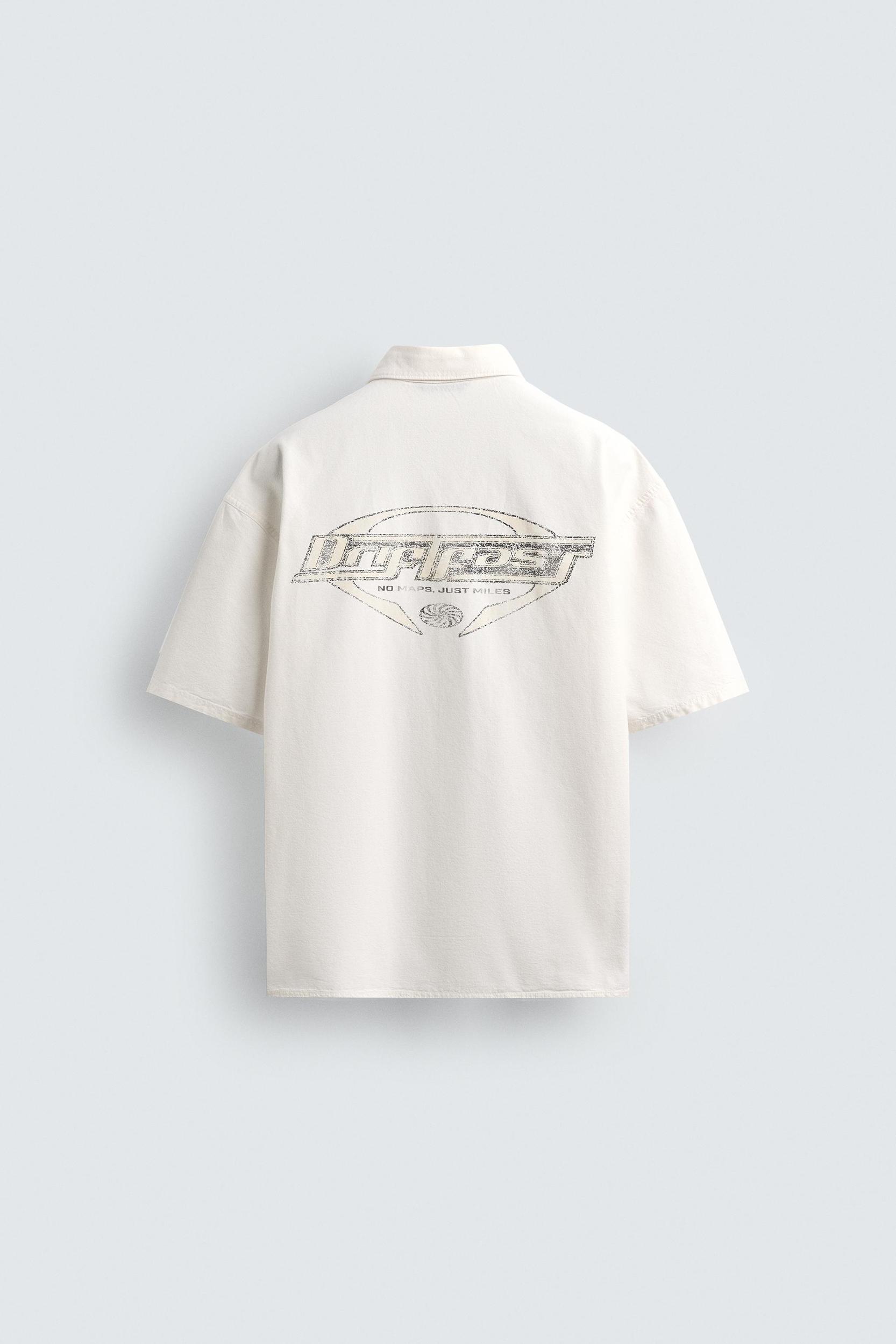 WASHED PRINT SHIRT Product Image