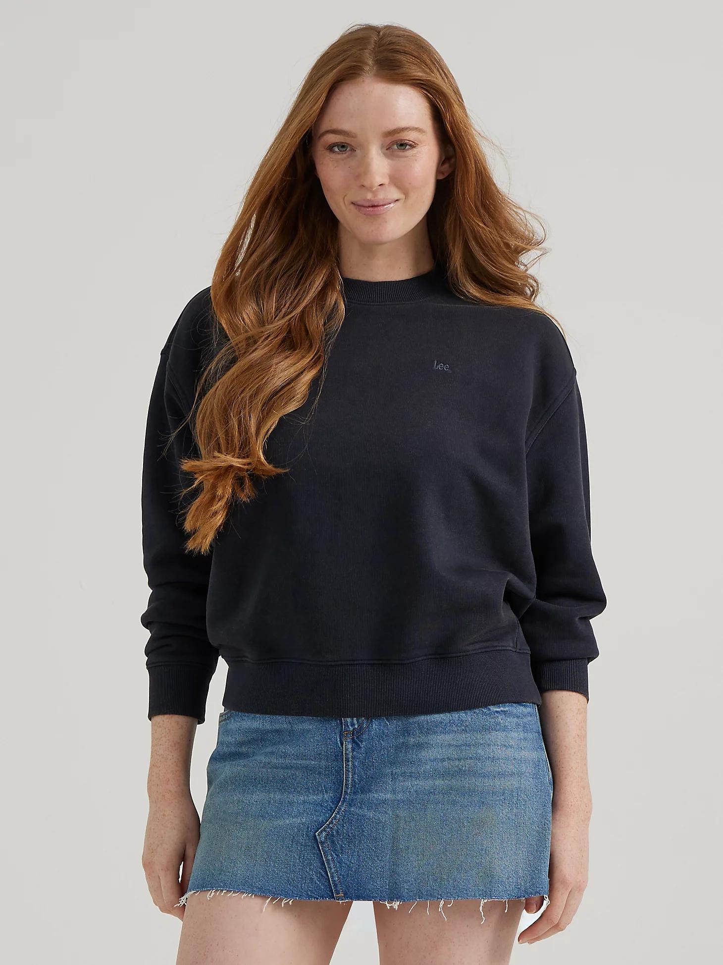 Women's Crewneck Sweatshirt | Women's Tops & Tees | Lee® Product Image