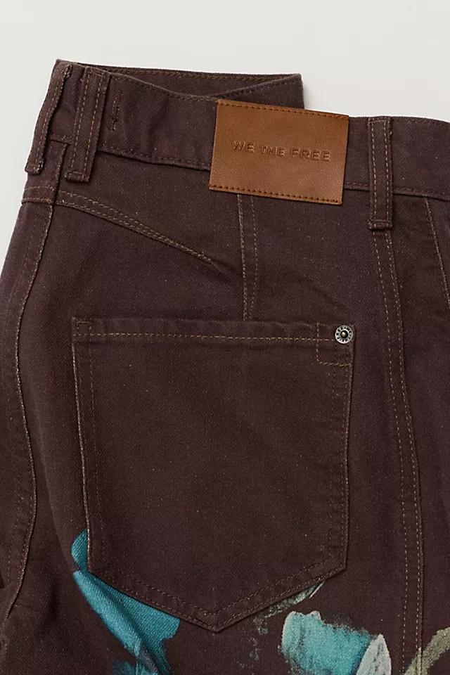 We The Free Good Luck Printed Barrel Jeans Product Image