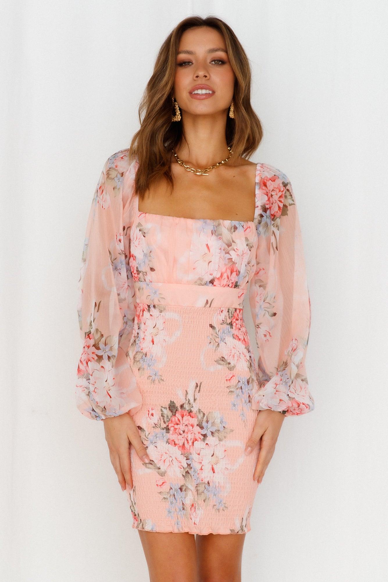 I Know Me Dress Peach Product Image