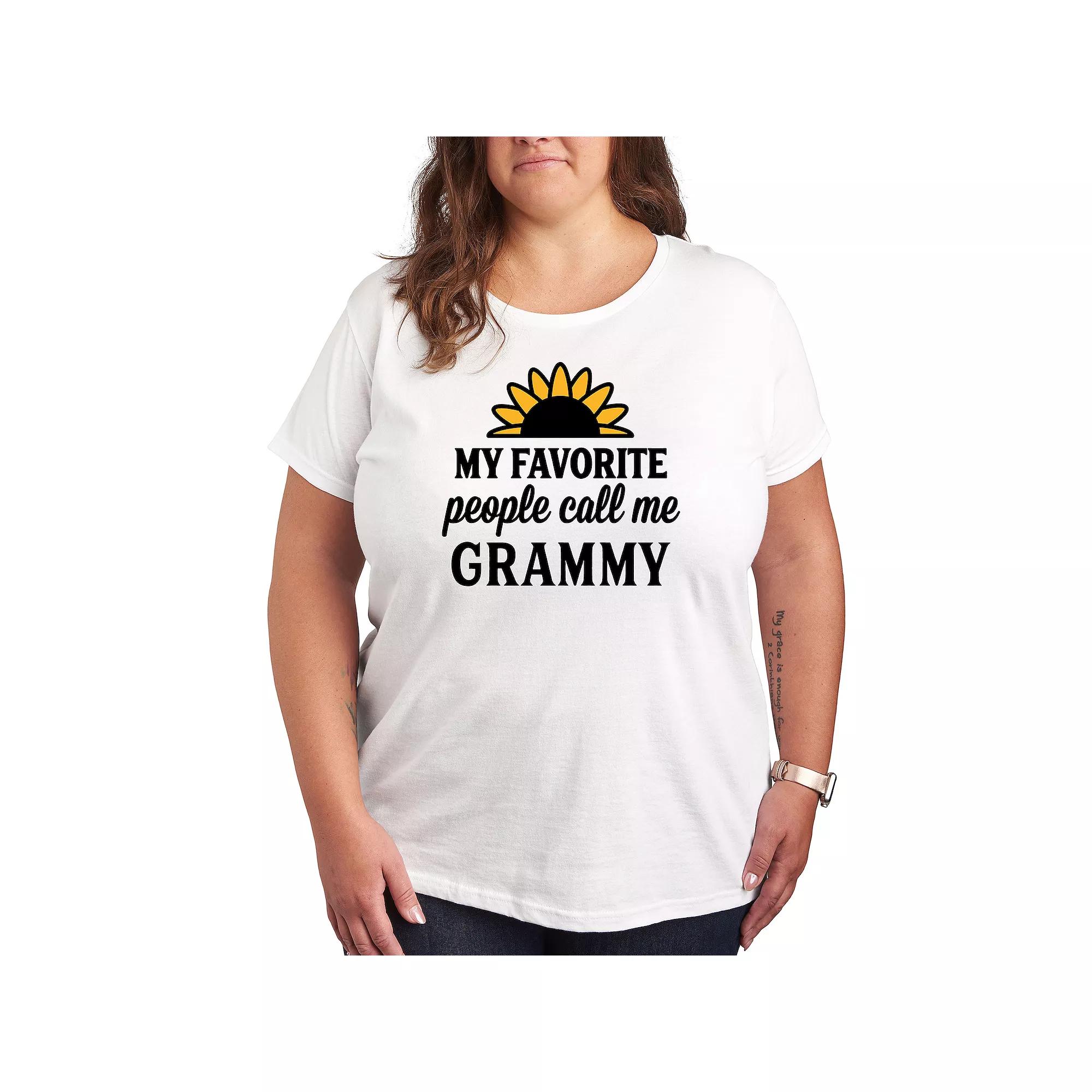 Plus Favorite People Grammy Graphic Tee, Women's,  Product Image