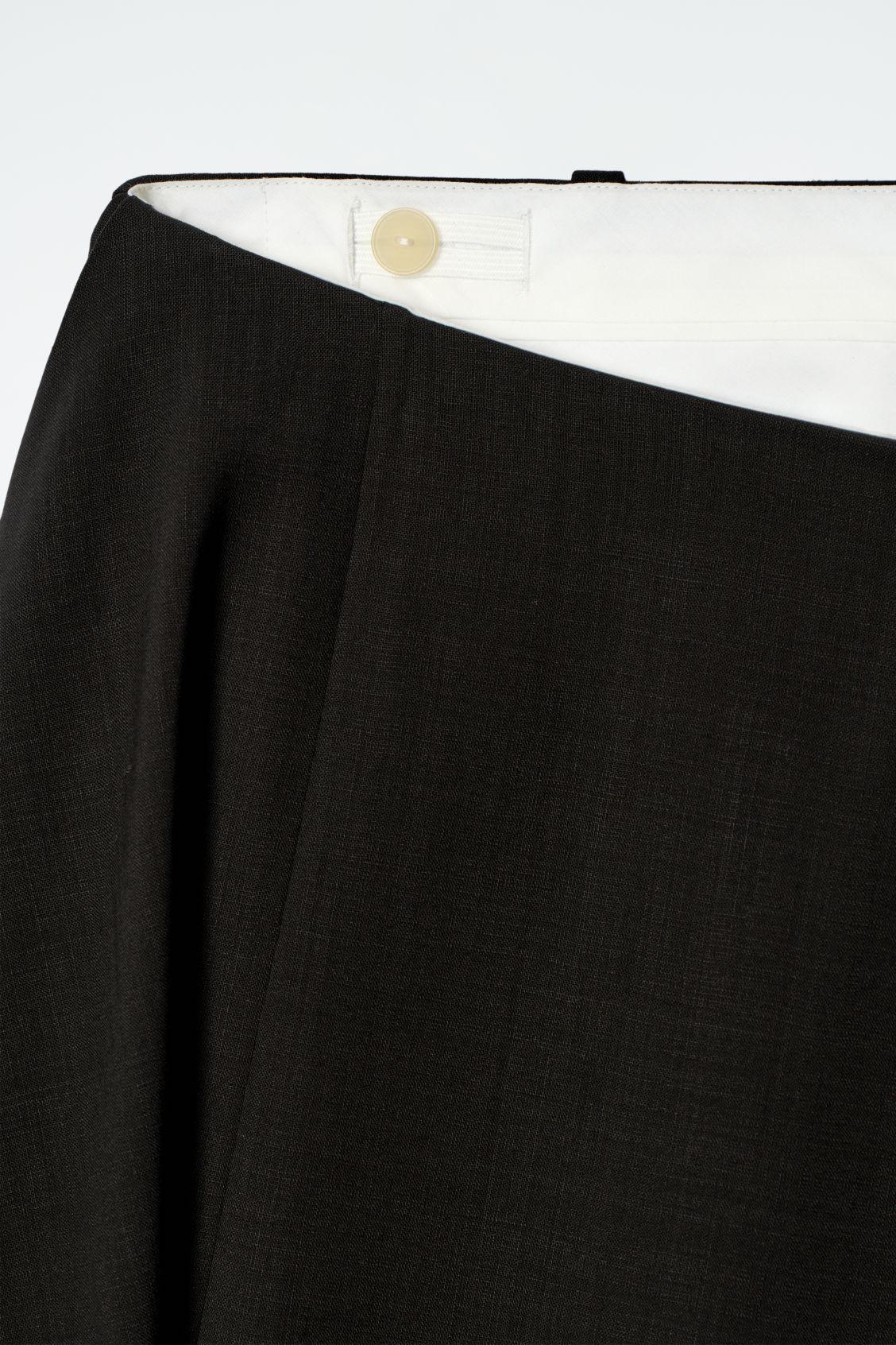 DECONSTRUCTED SHEER WOOL SKIRT Product Image