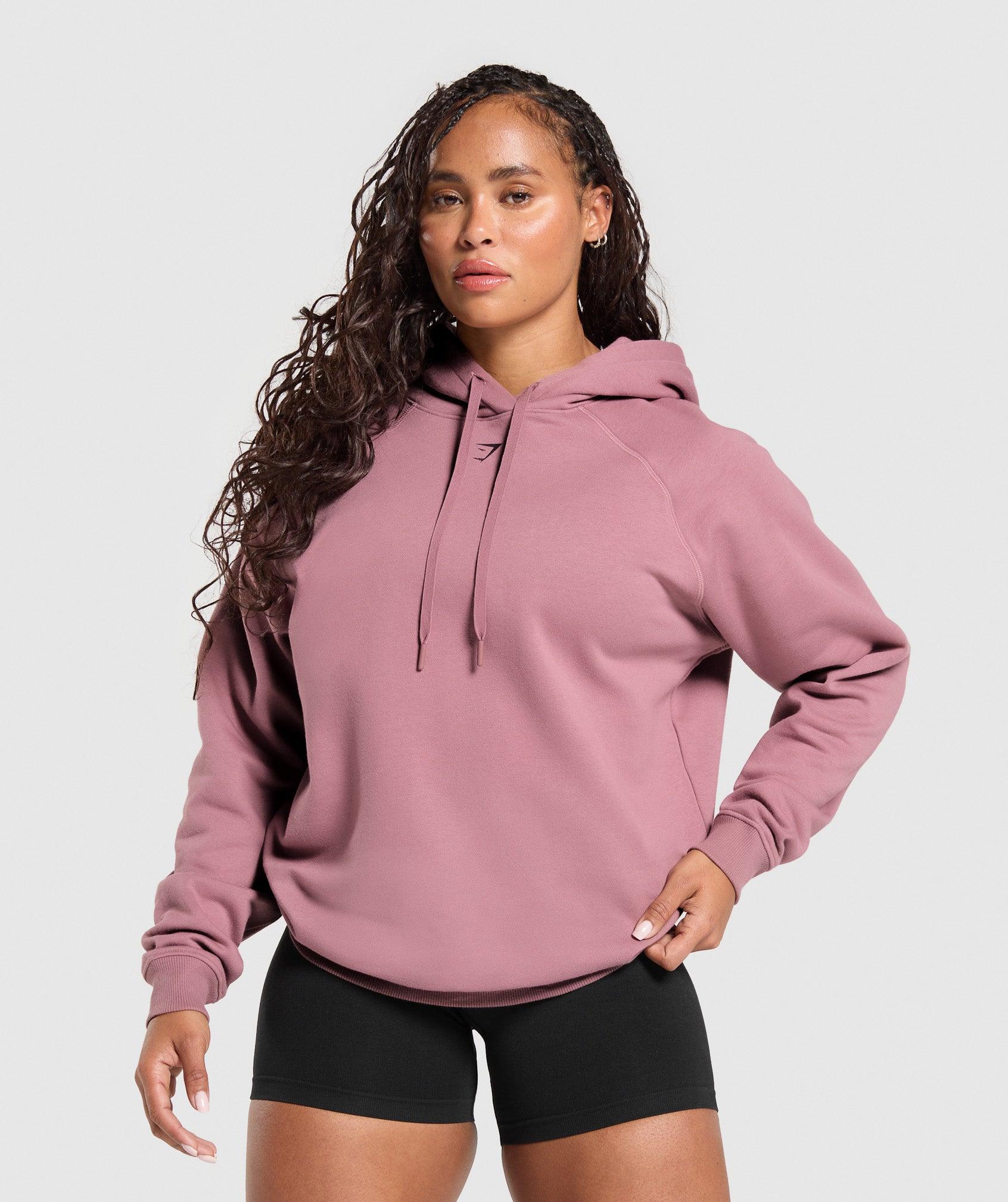 Gymshark Gritty Muscle Mommy Graphic Hoodie - Calm Pink Female Product Image