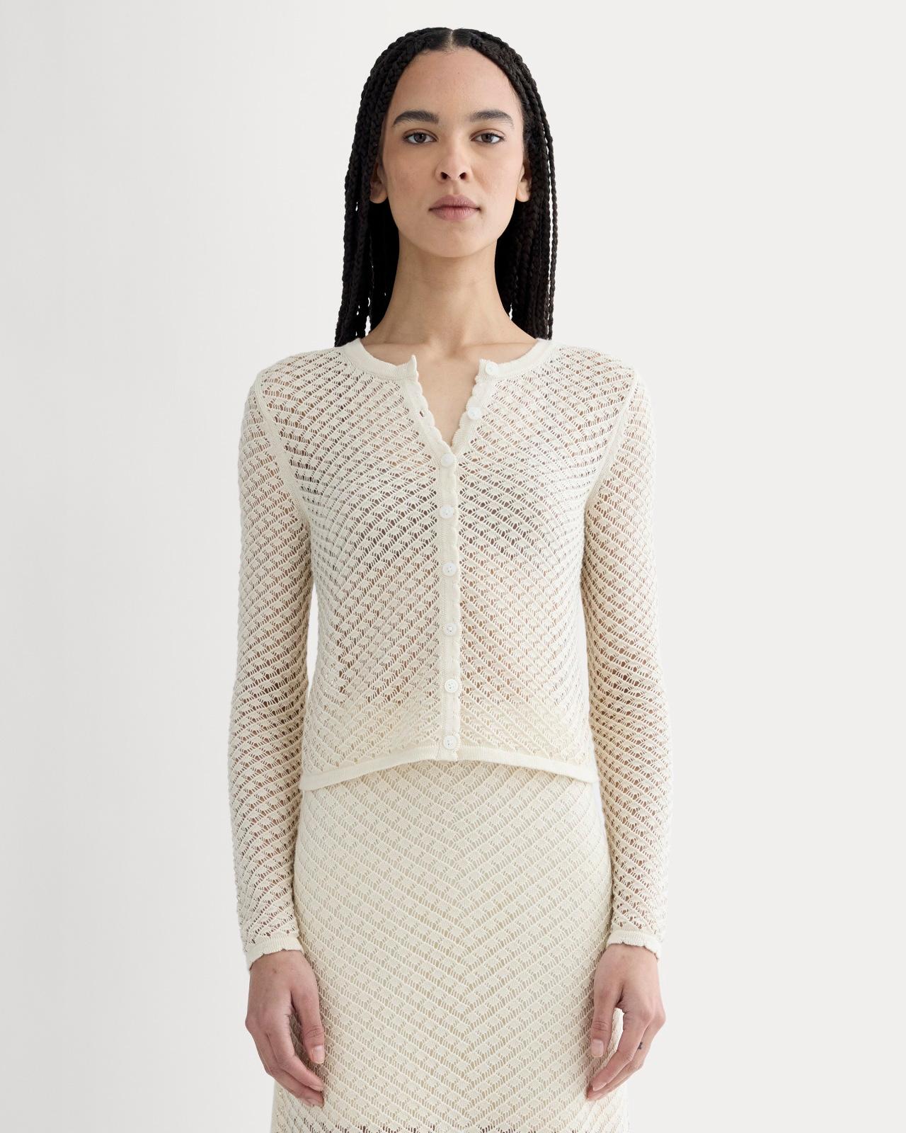 Womens Lace Knit Cardigan by Everlane Product Image