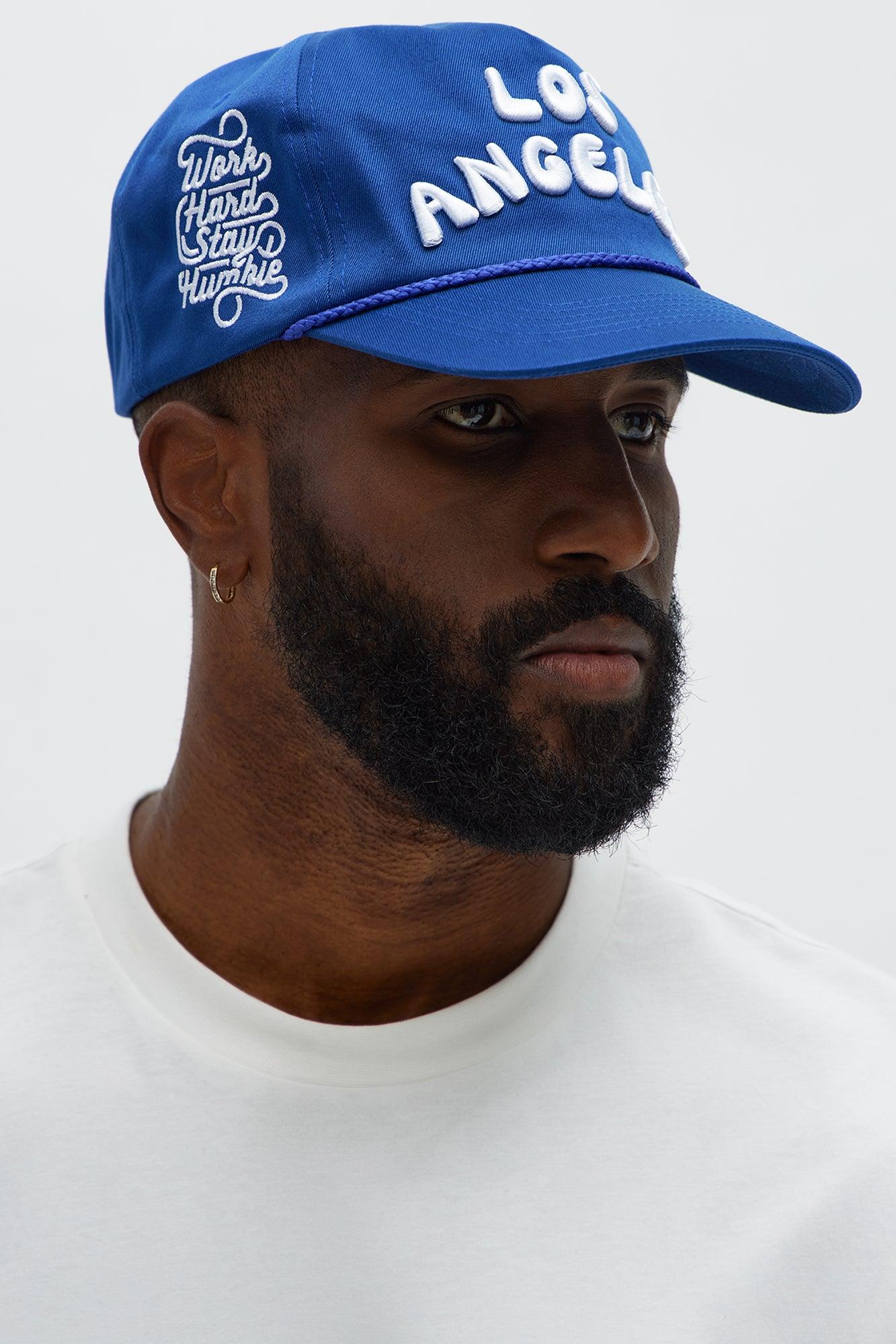 Los Angeles Unstructured Trucker Hat - Blue Male Product Image