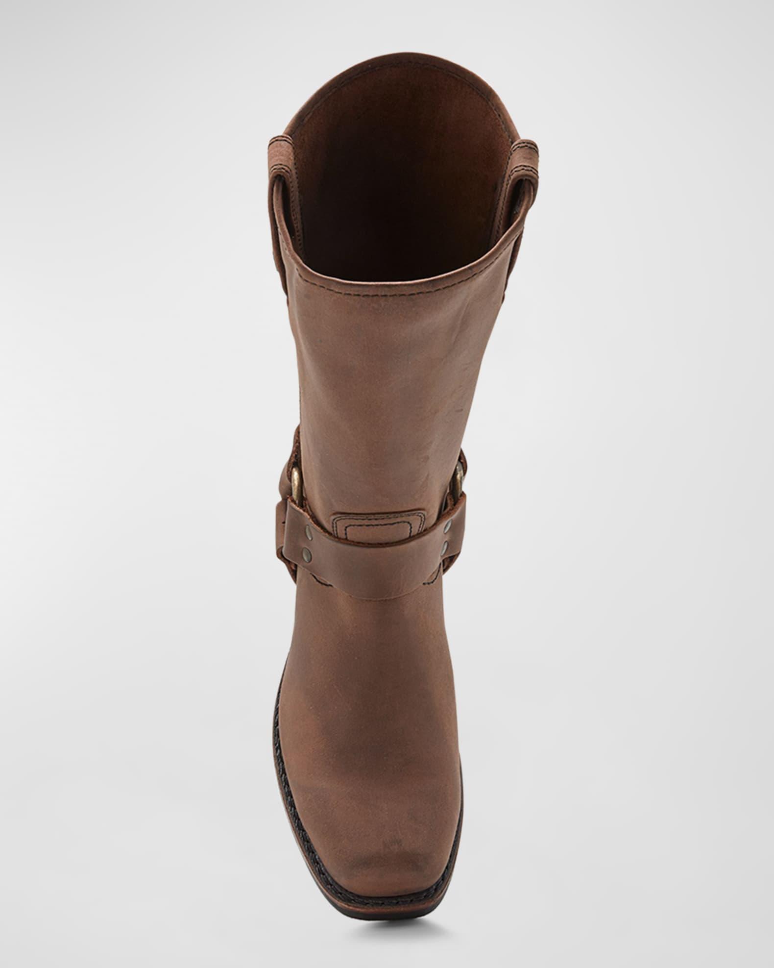 Men's Leather Harness Boots Product Image