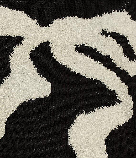 Evolutionary Long Sleeve Crew Neck Ribbon Pullover Sweater Product Image