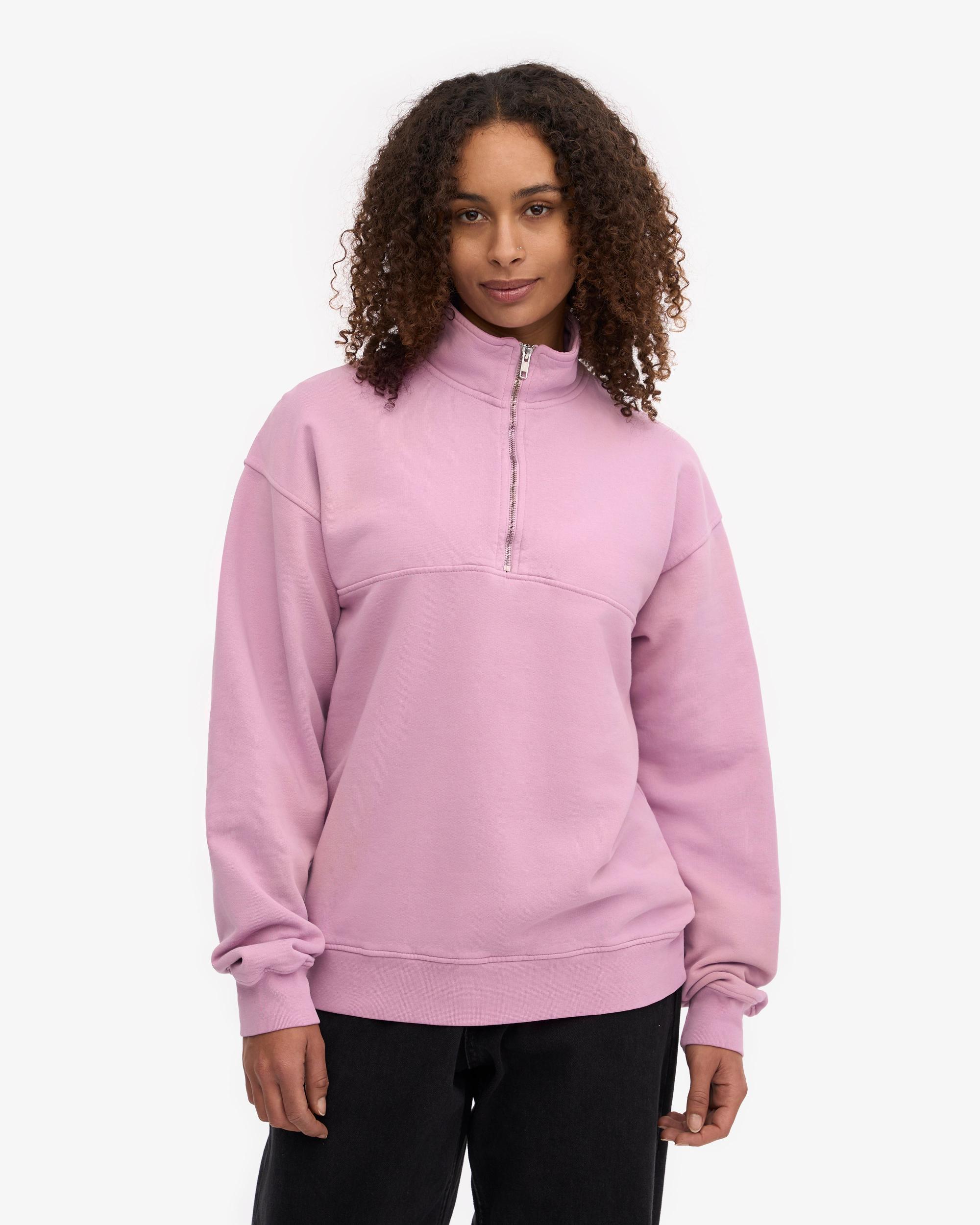 Organic Quarter Zip - Cherry Blossom Product Image