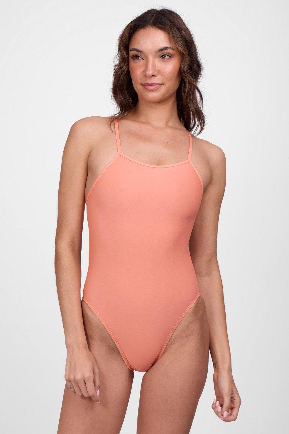 Jackson One Piece Swimsuit -Tangelo Female Product Image