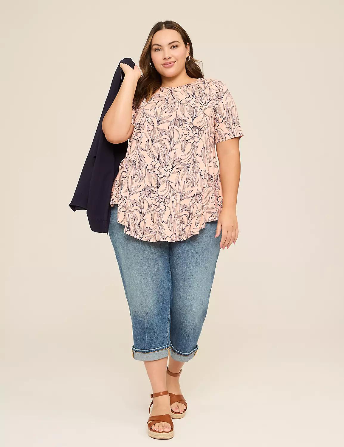 Max Swing Perfect Sleeve Boatneck Tee Product Image